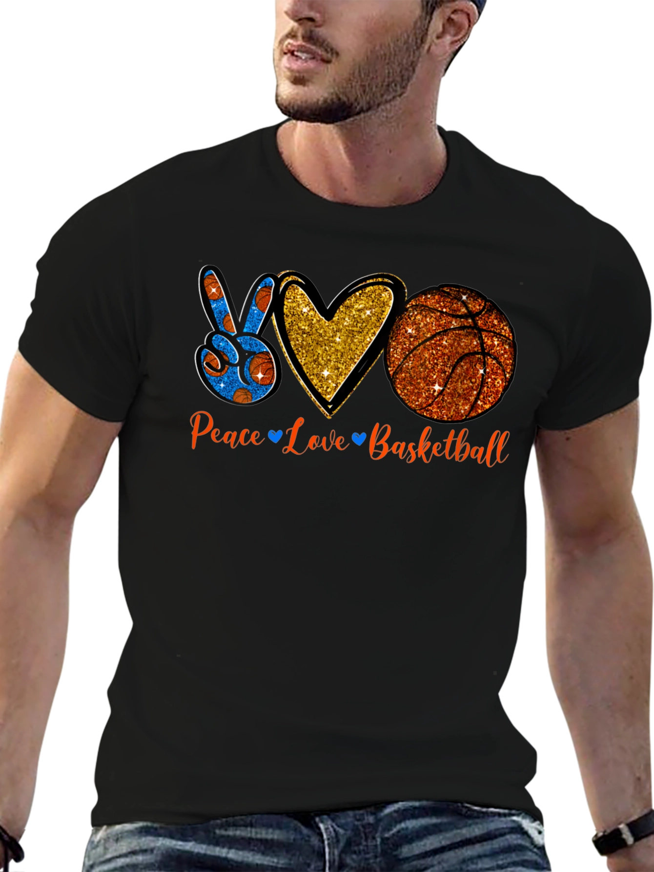 Peace Love Basketball T-Shirt