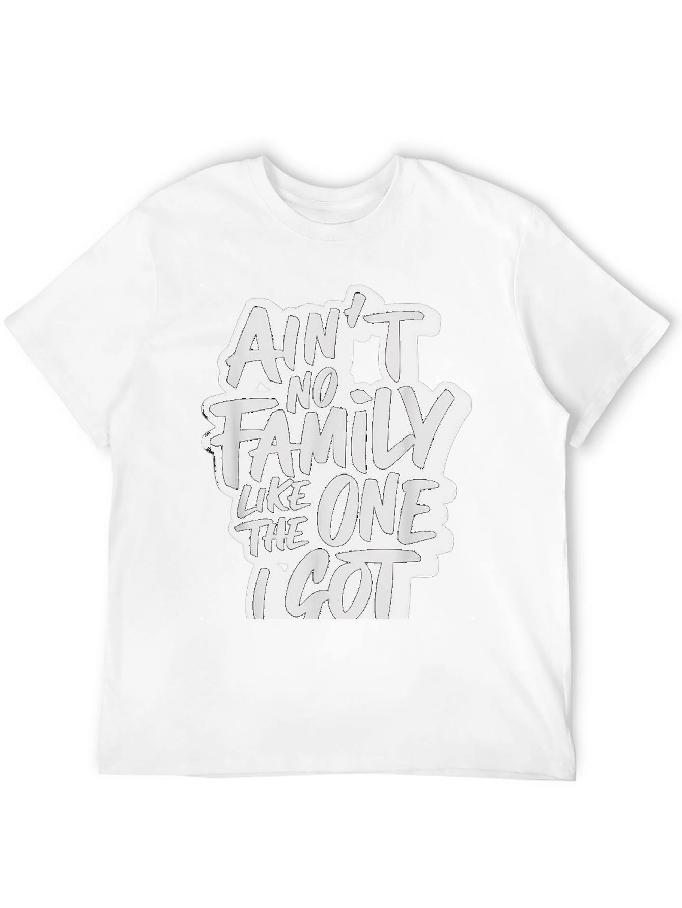 Aint No Family T-Shirt - Black Graphic Tee