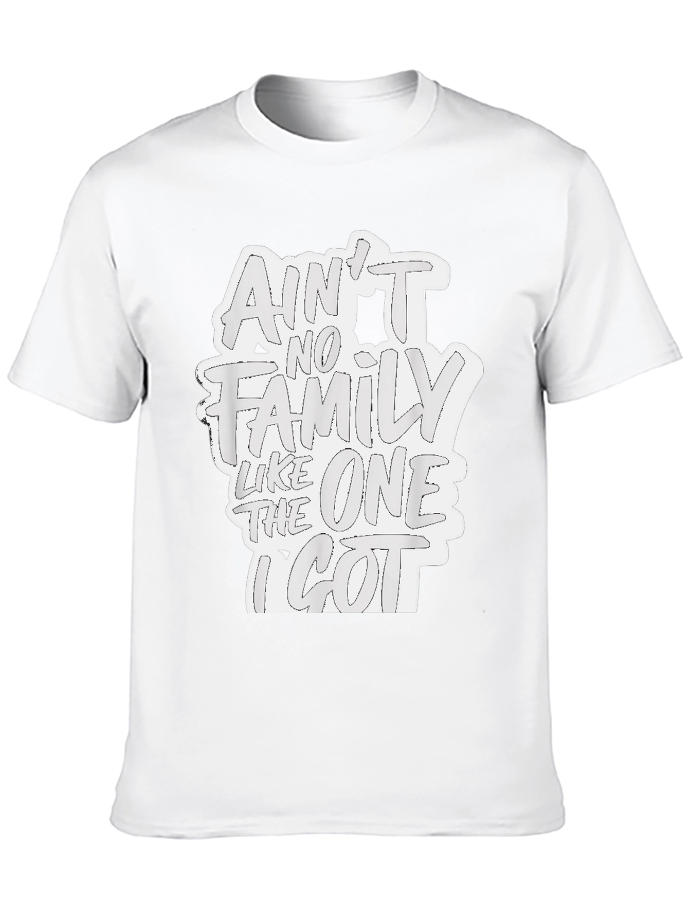 Aint No Family T-Shirt - Black Graphic Tee
