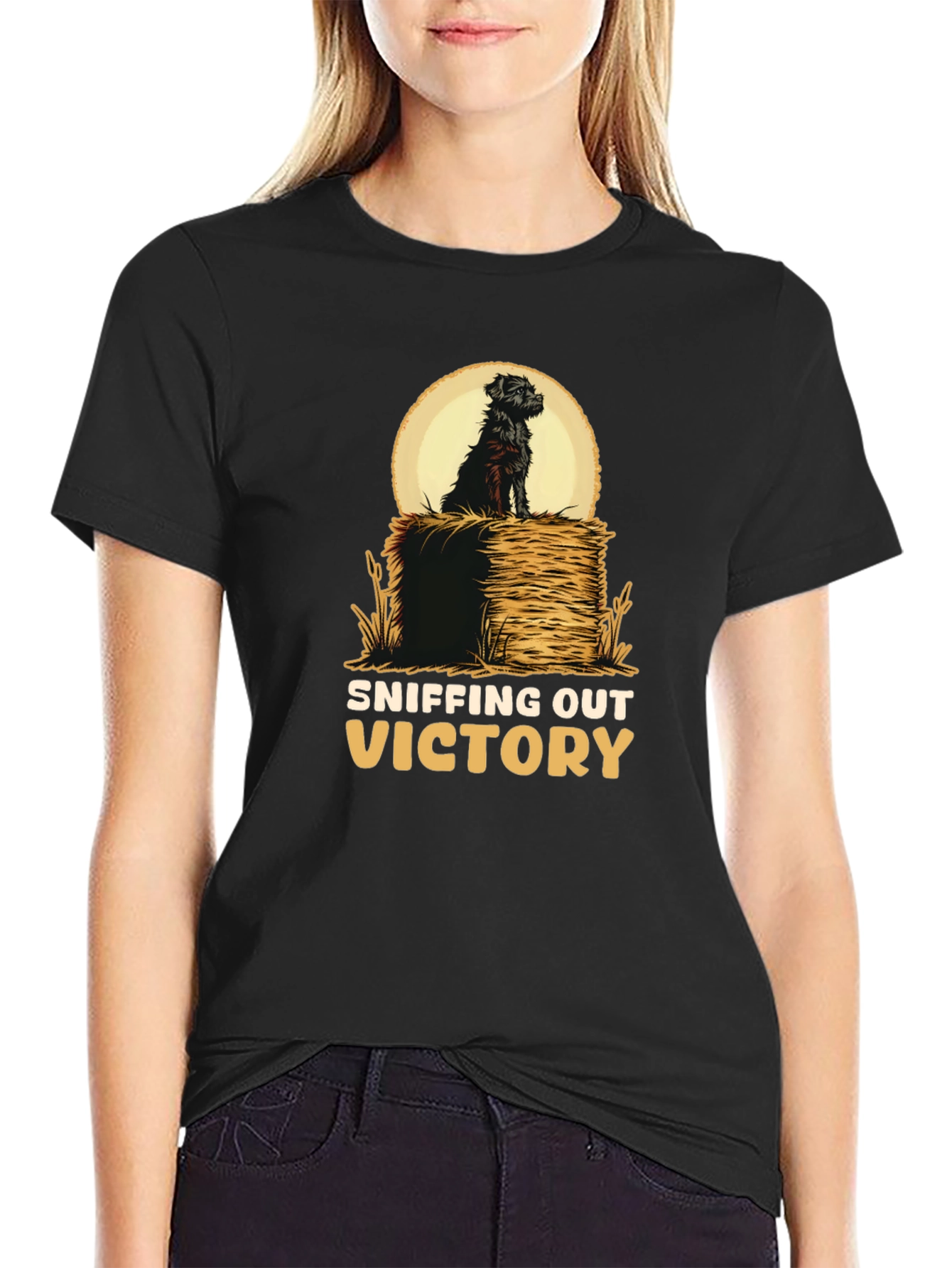 Sniffing Out Victory Dog Graphic T-Shirt