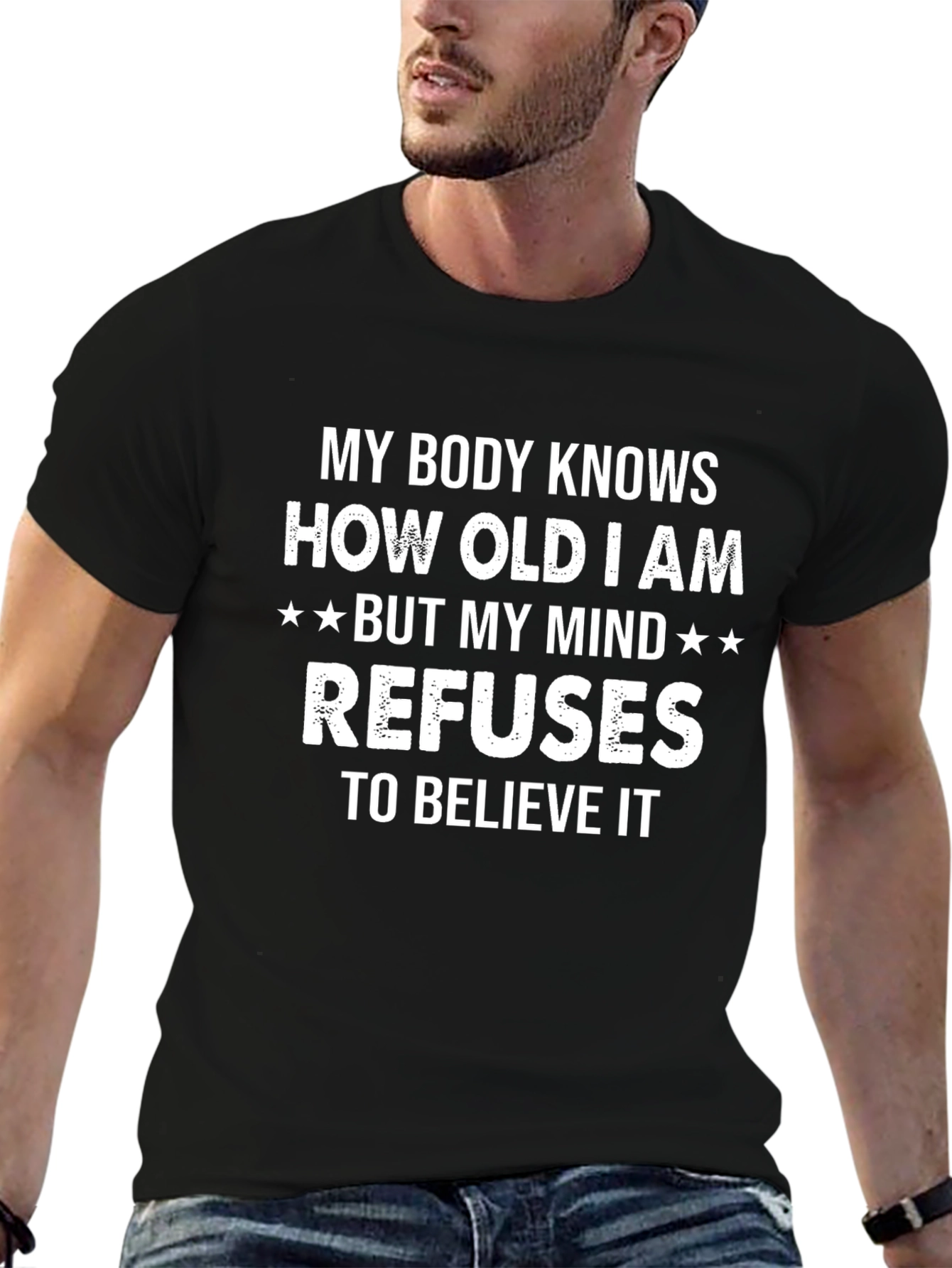 Funny Age Mind Body T-Shirt