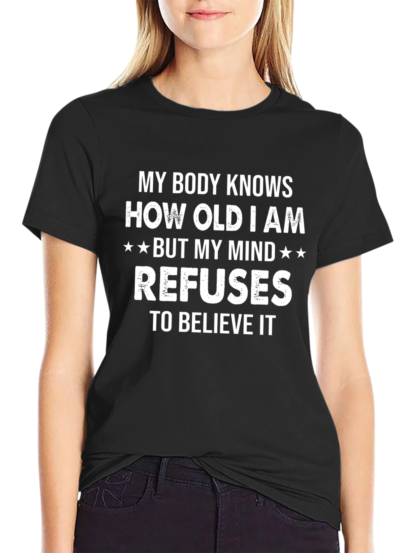 Funny Age Mind Body T-Shirt