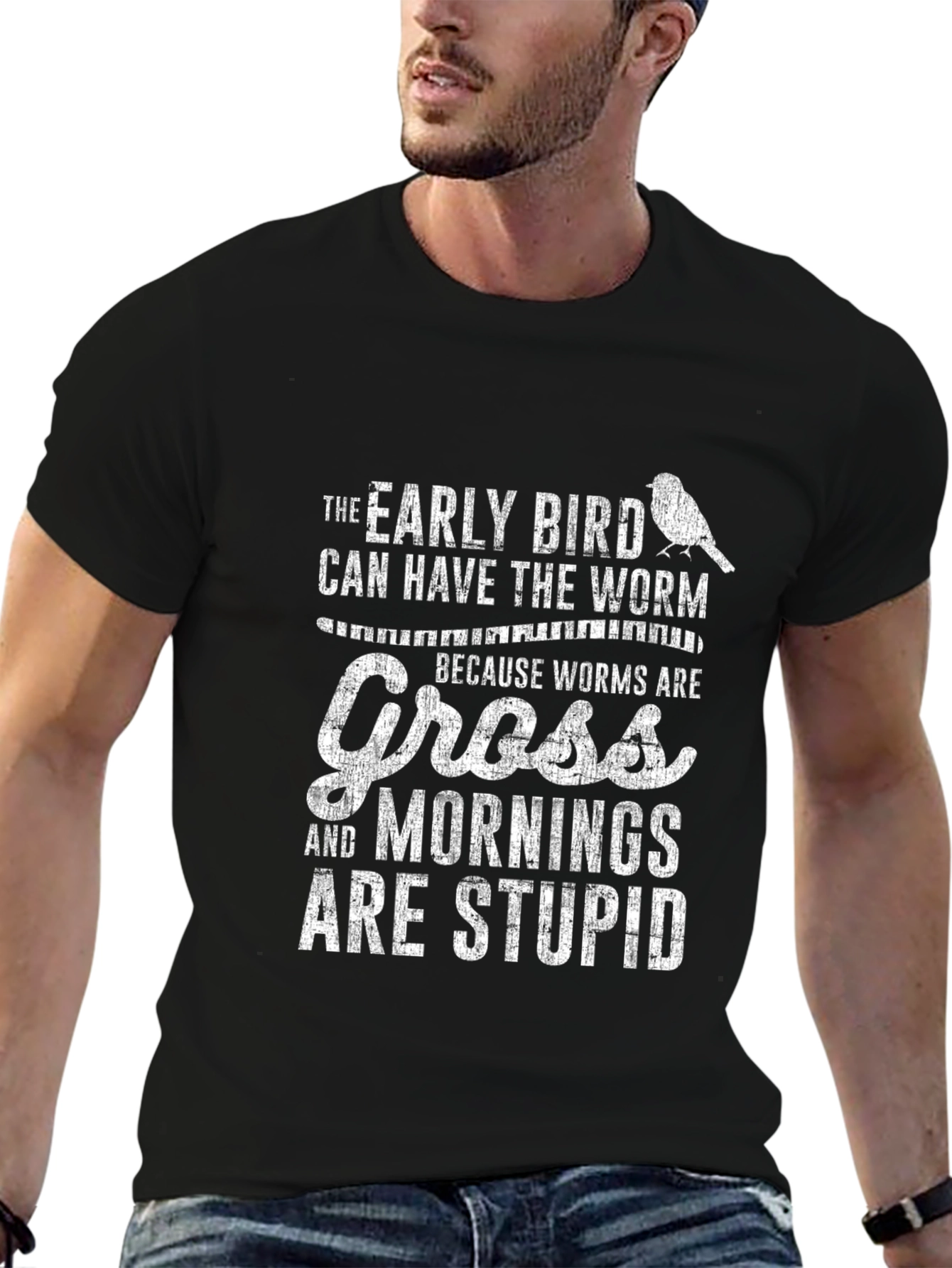 Early Bird Worms Are Gross Funny T-Shirt
