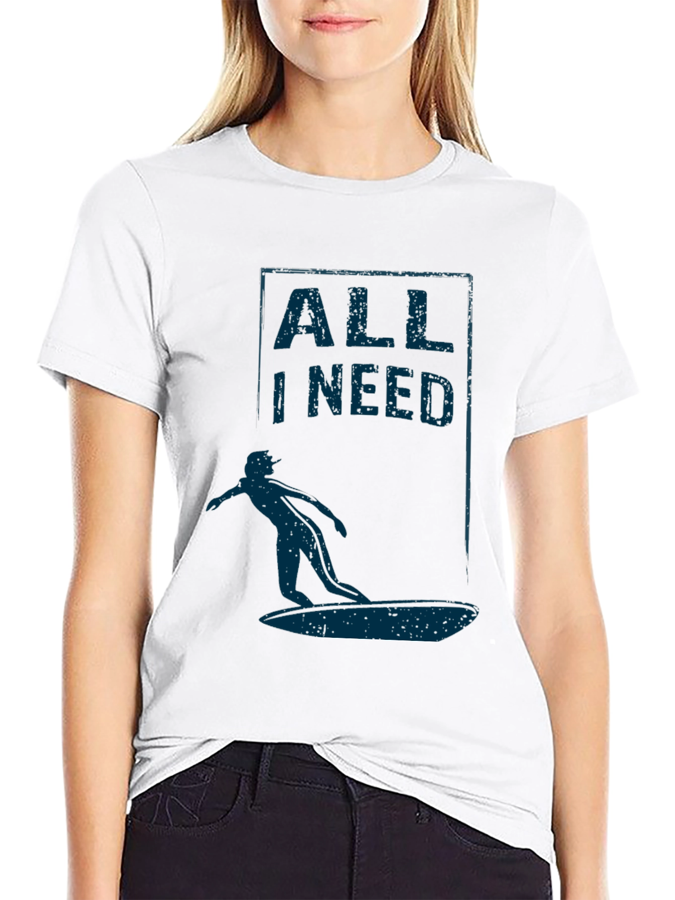 Surfer Graphic T-Shirt - All I Need Design