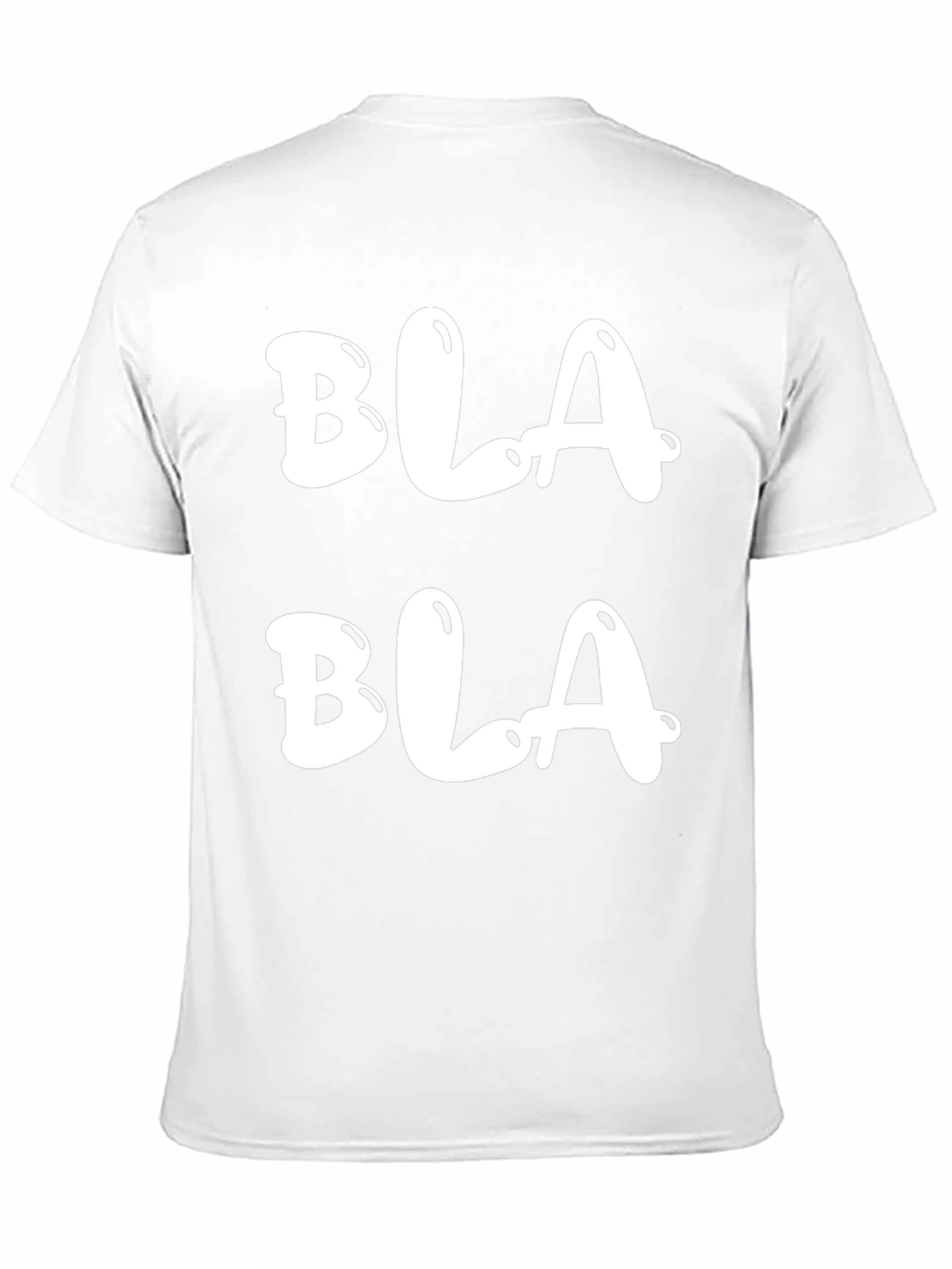 Bla Bla Graphic Tee - Casual Black T-Shirt