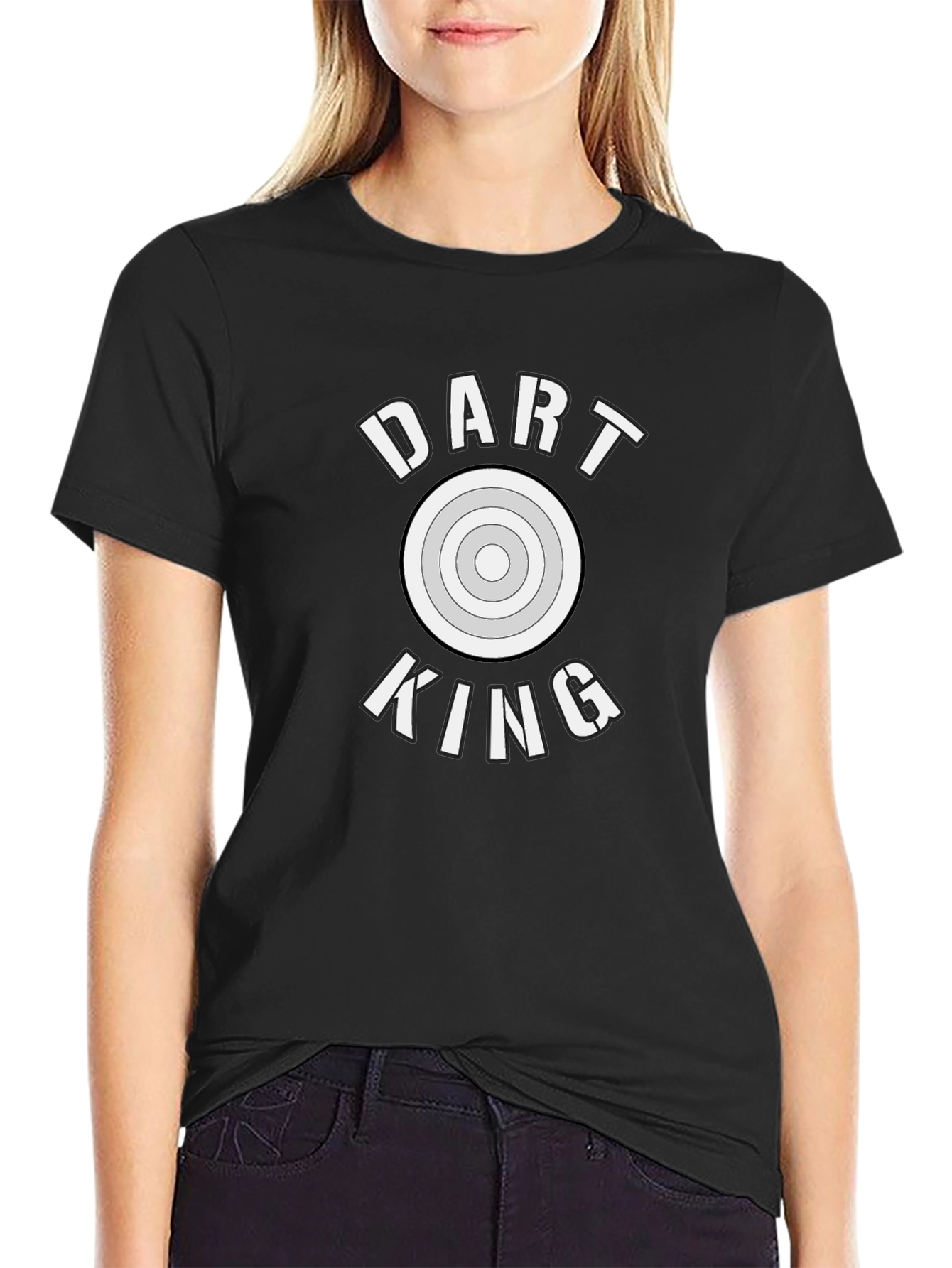 Dart King T-Shirt - Black Graphic Tee