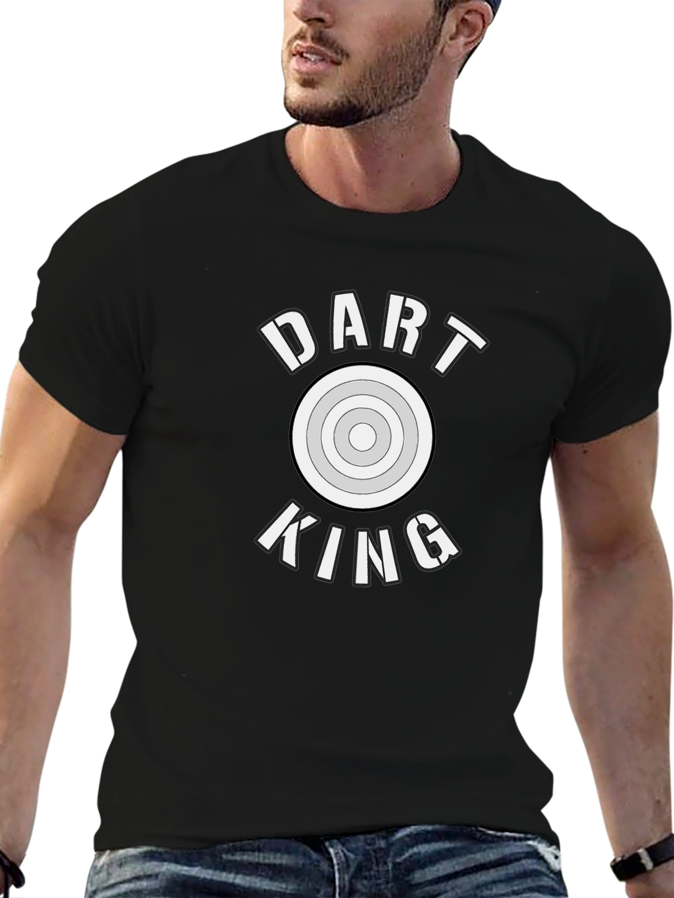 Dart King T-Shirt - Black Graphic Tee