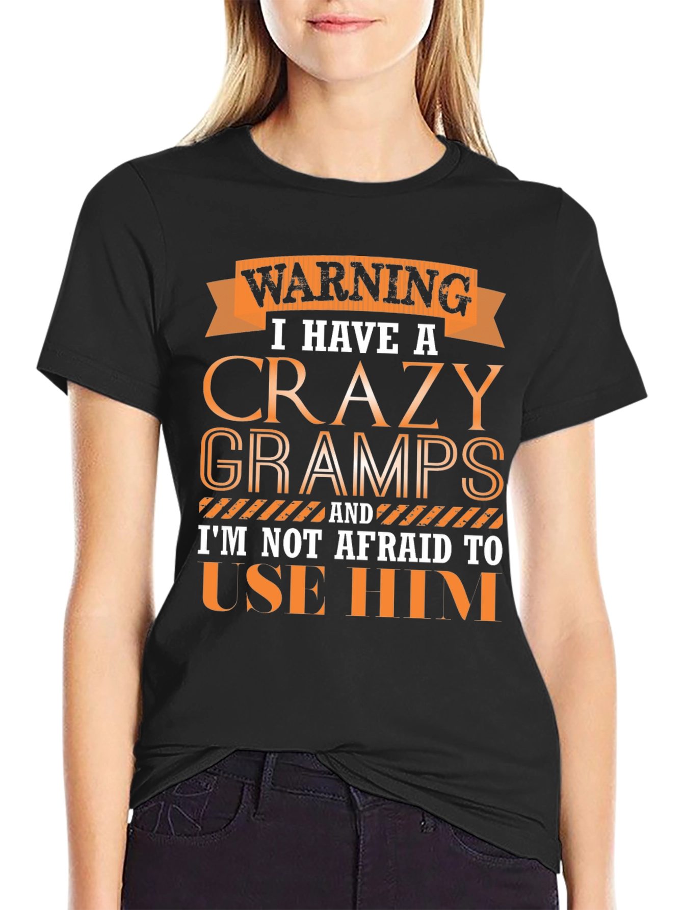 Warning Crazy Gramps T-Shirt