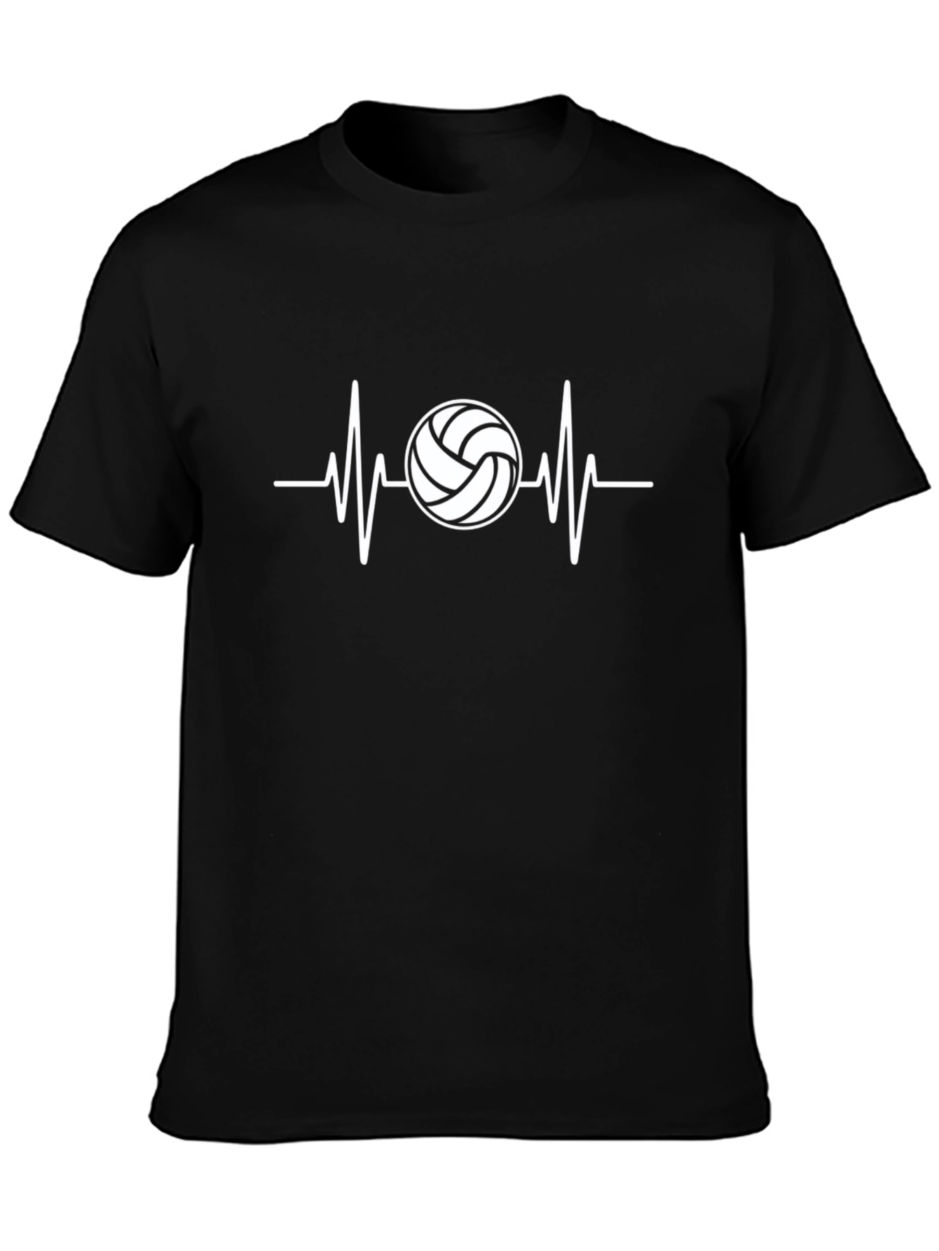 Volleyball Heartbeat Graphic T-Shirt