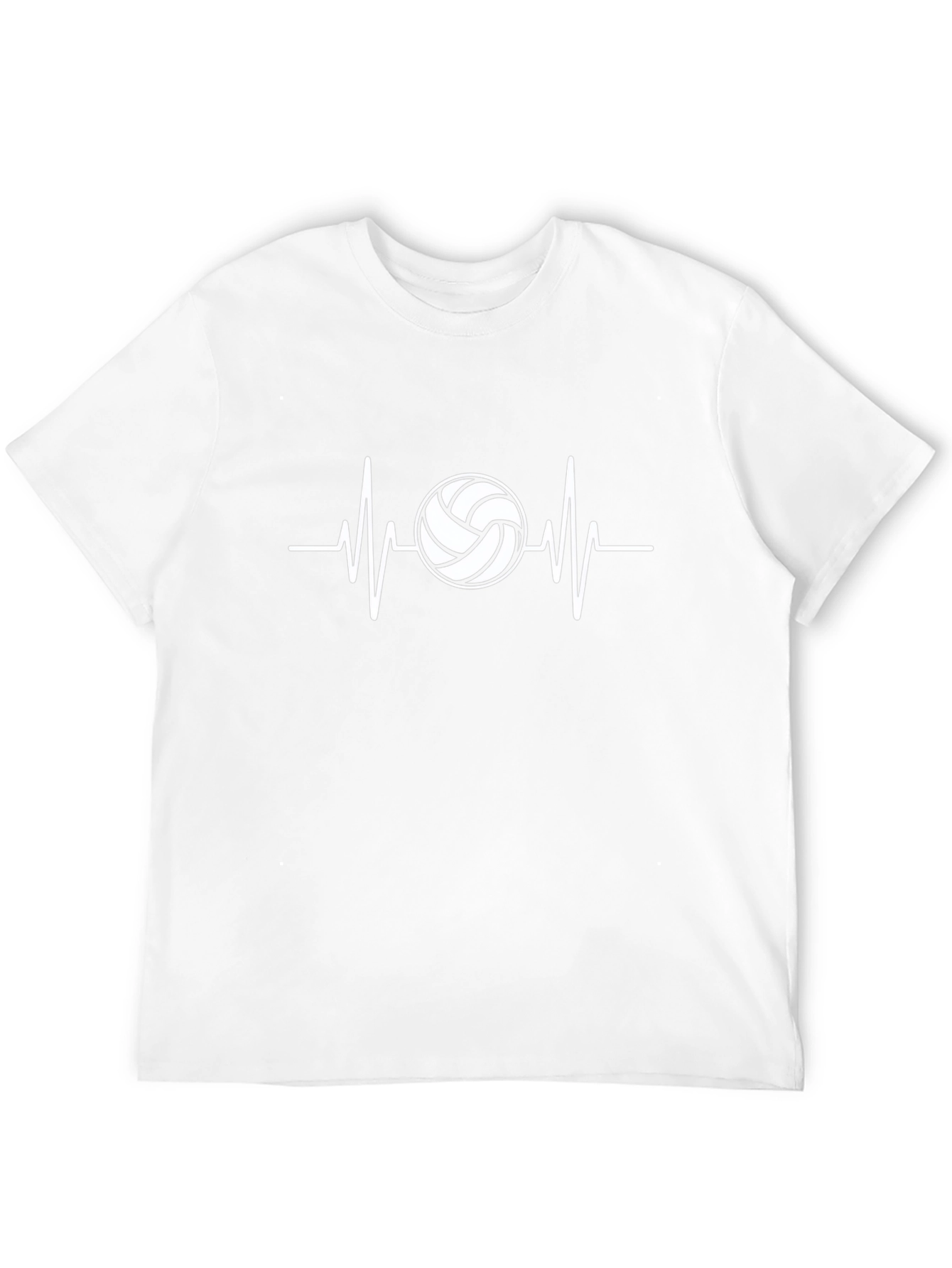 Volleyball Heartbeat Graphic T-Shirt