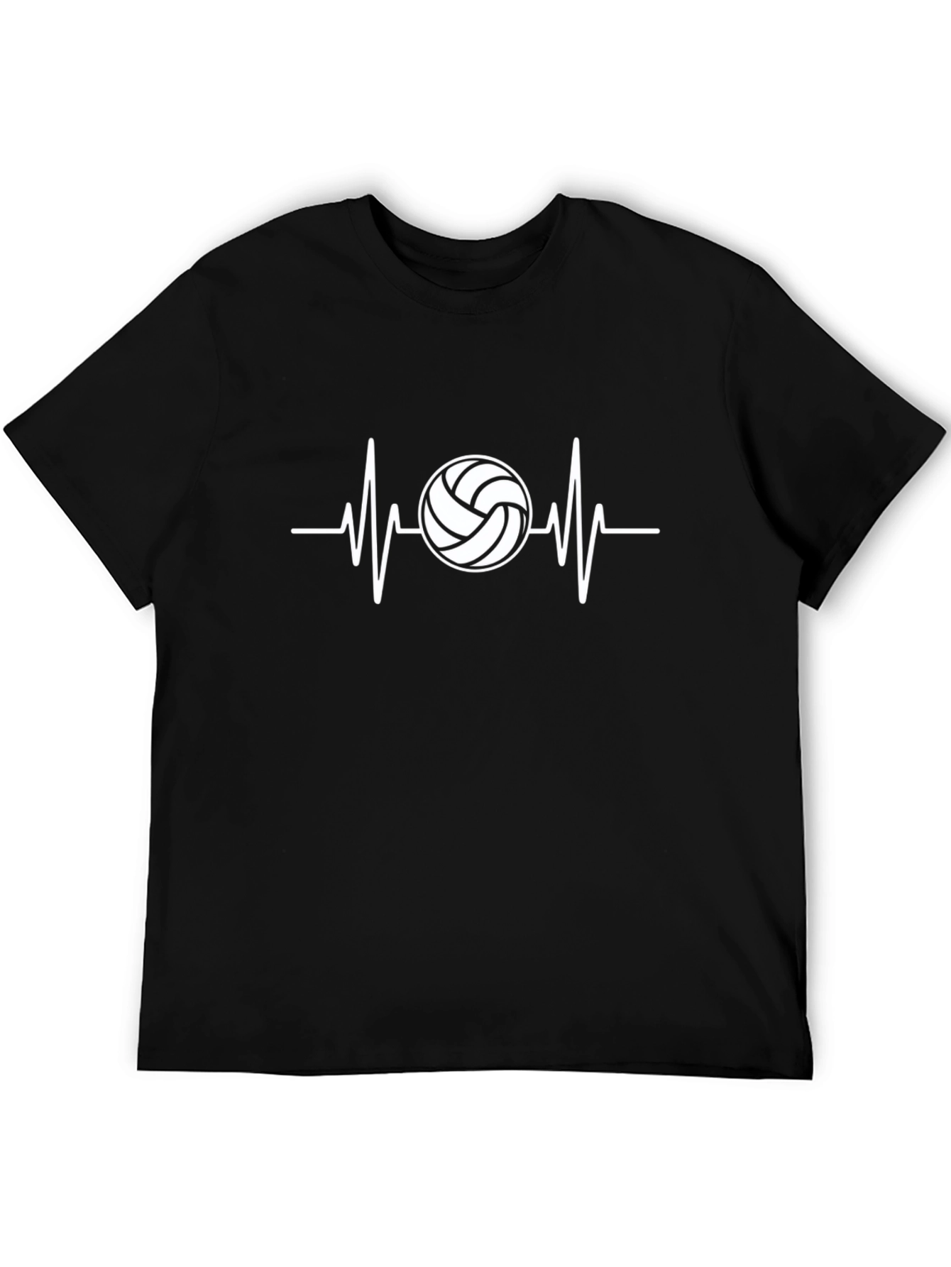 Volleyball Heartbeat Graphic T-Shirt