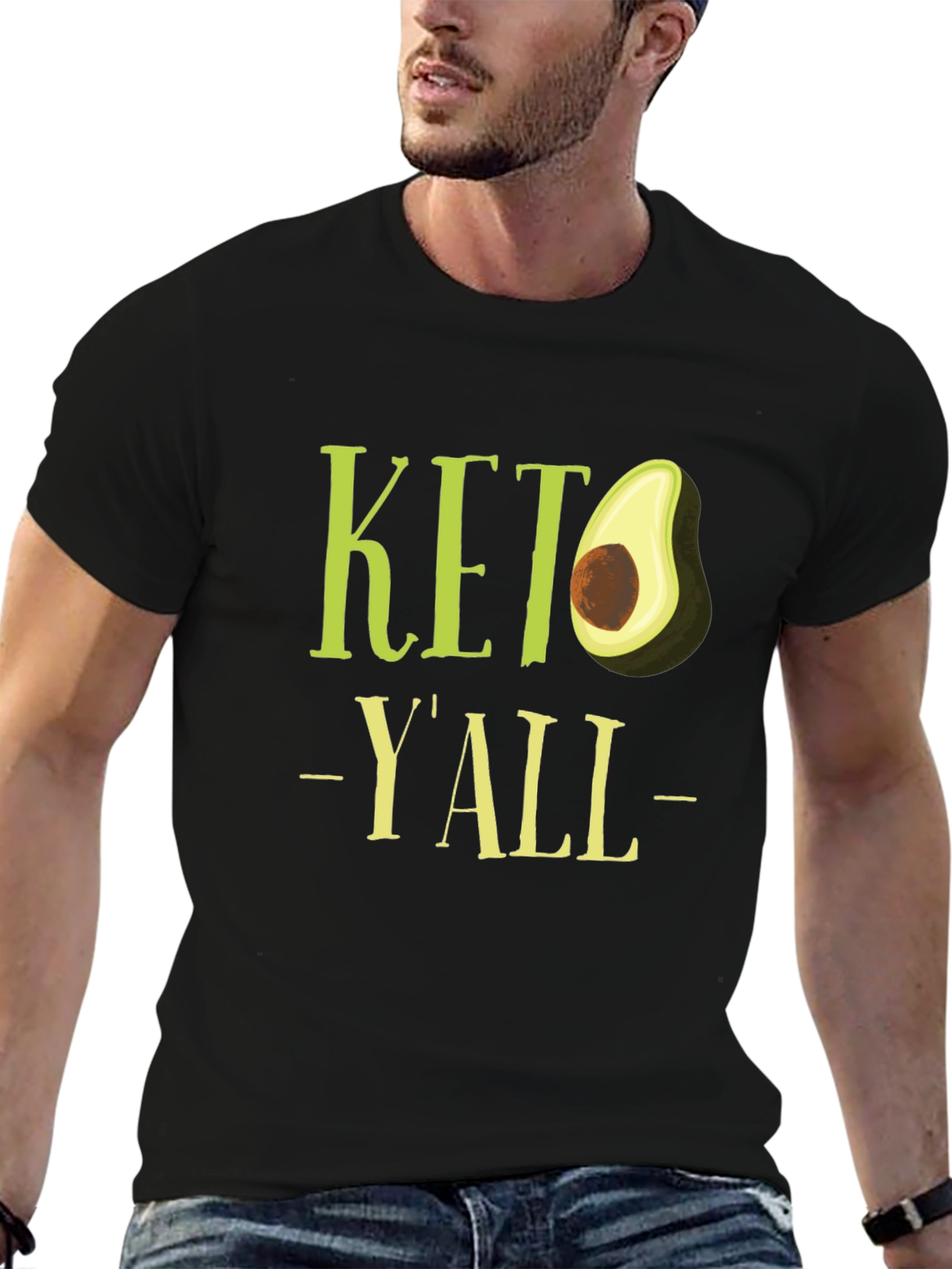 Keto Yall Avocado Graphic T-Shirt