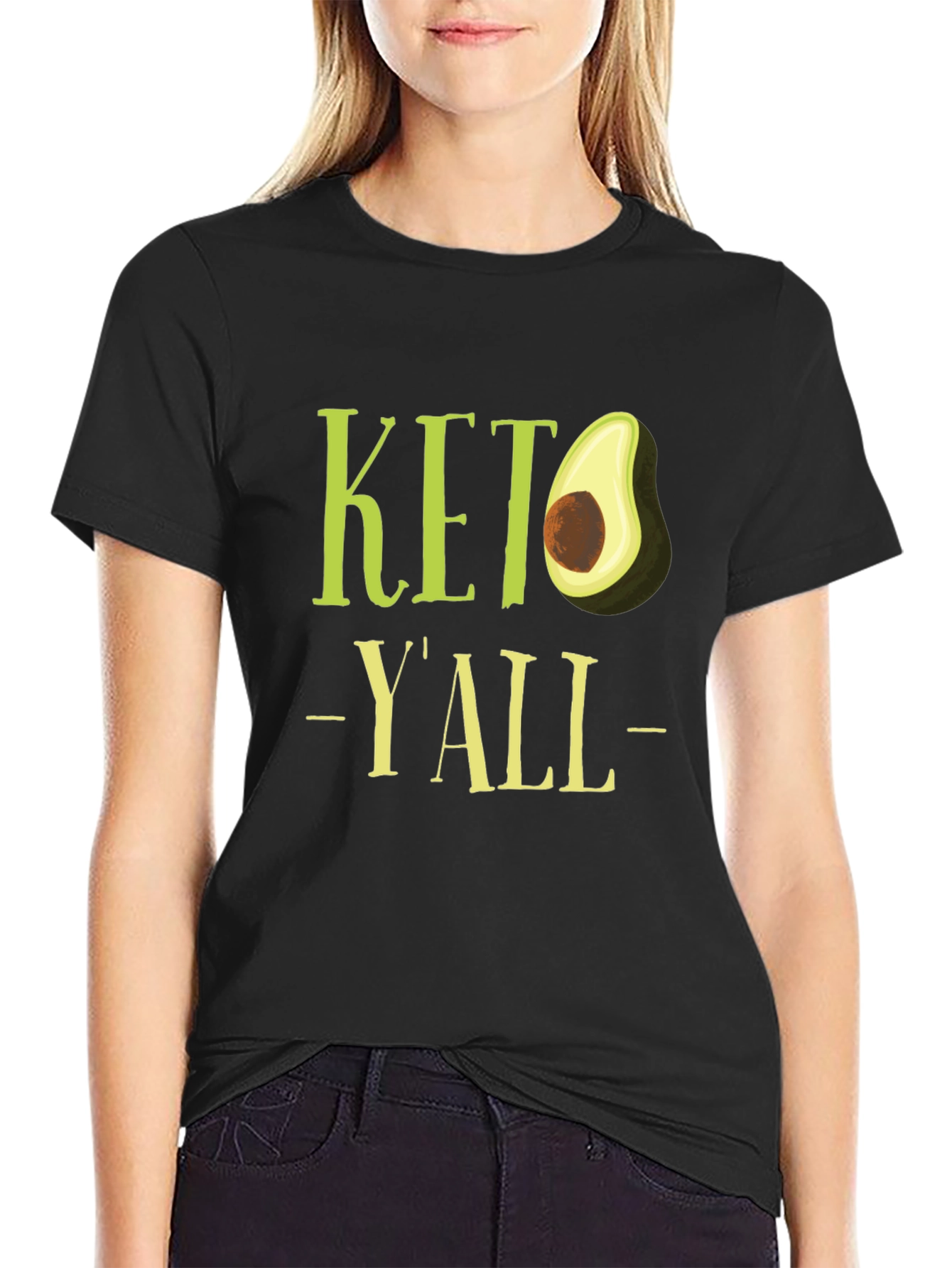 Keto Yall Avocado Graphic T-Shirt