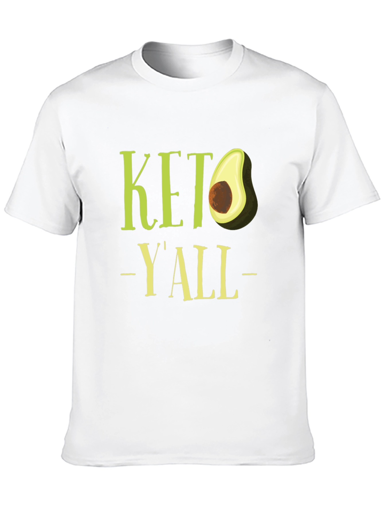Keto Yall Avocado Graphic T-Shirt