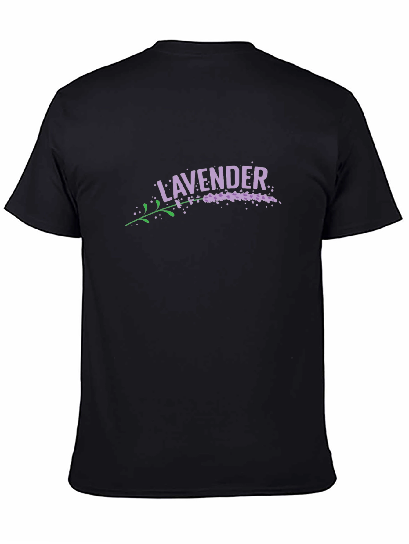 Lavender Graphic Print Crew Neck T-Shirt