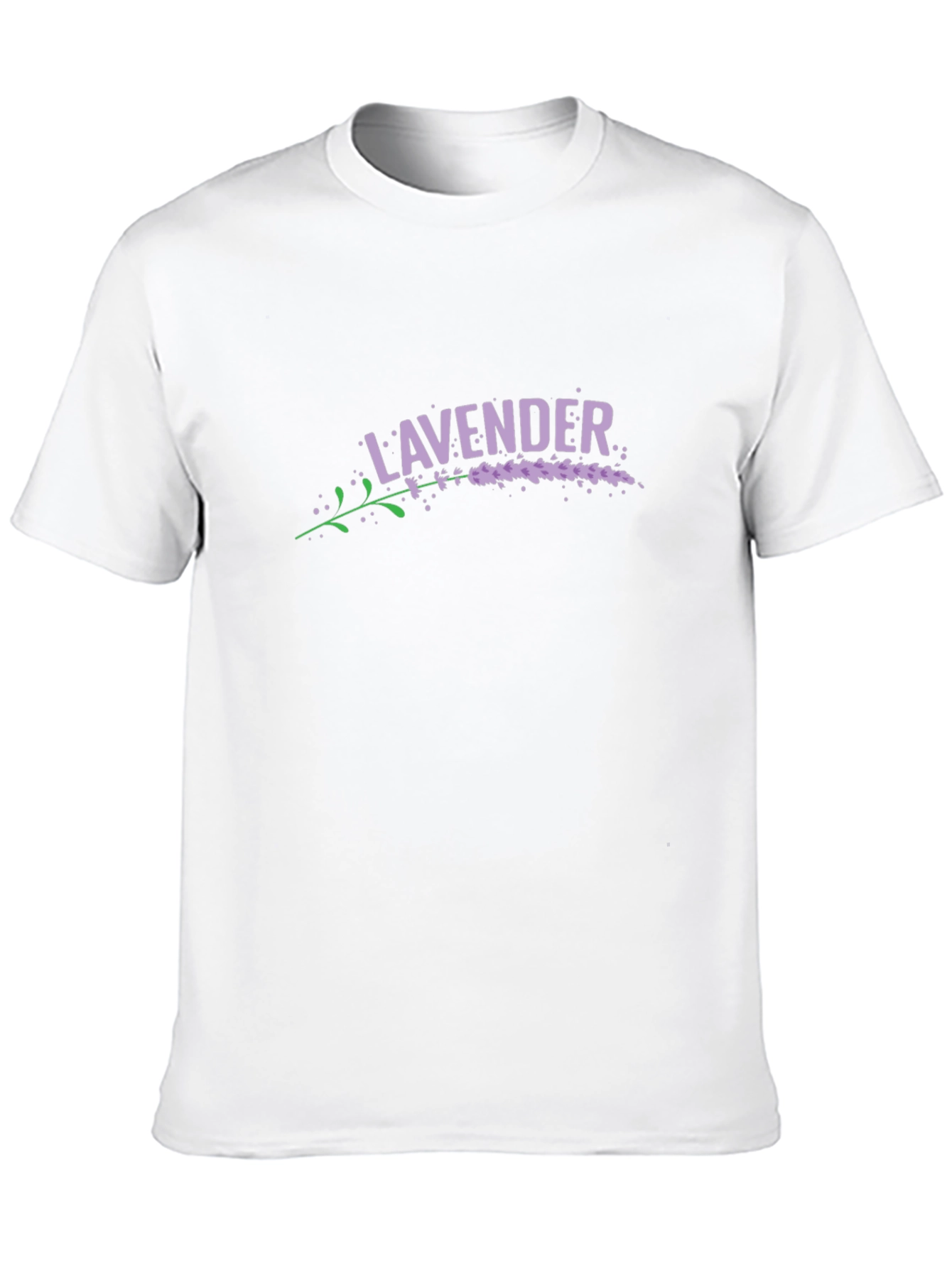 Lavender Graphic Print Crew Neck T-Shirt