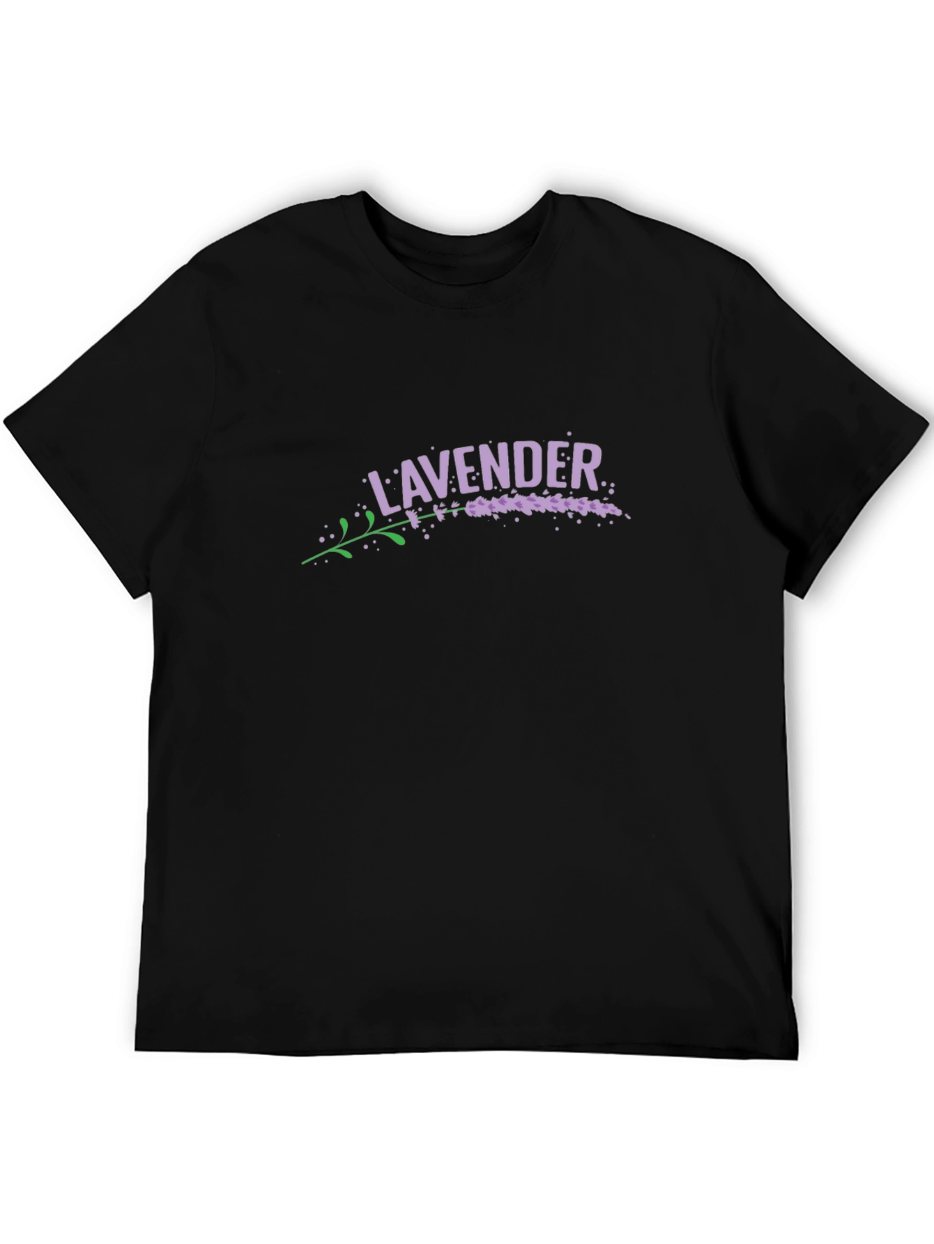 Lavender Graphic Print Crew Neck T-Shirt