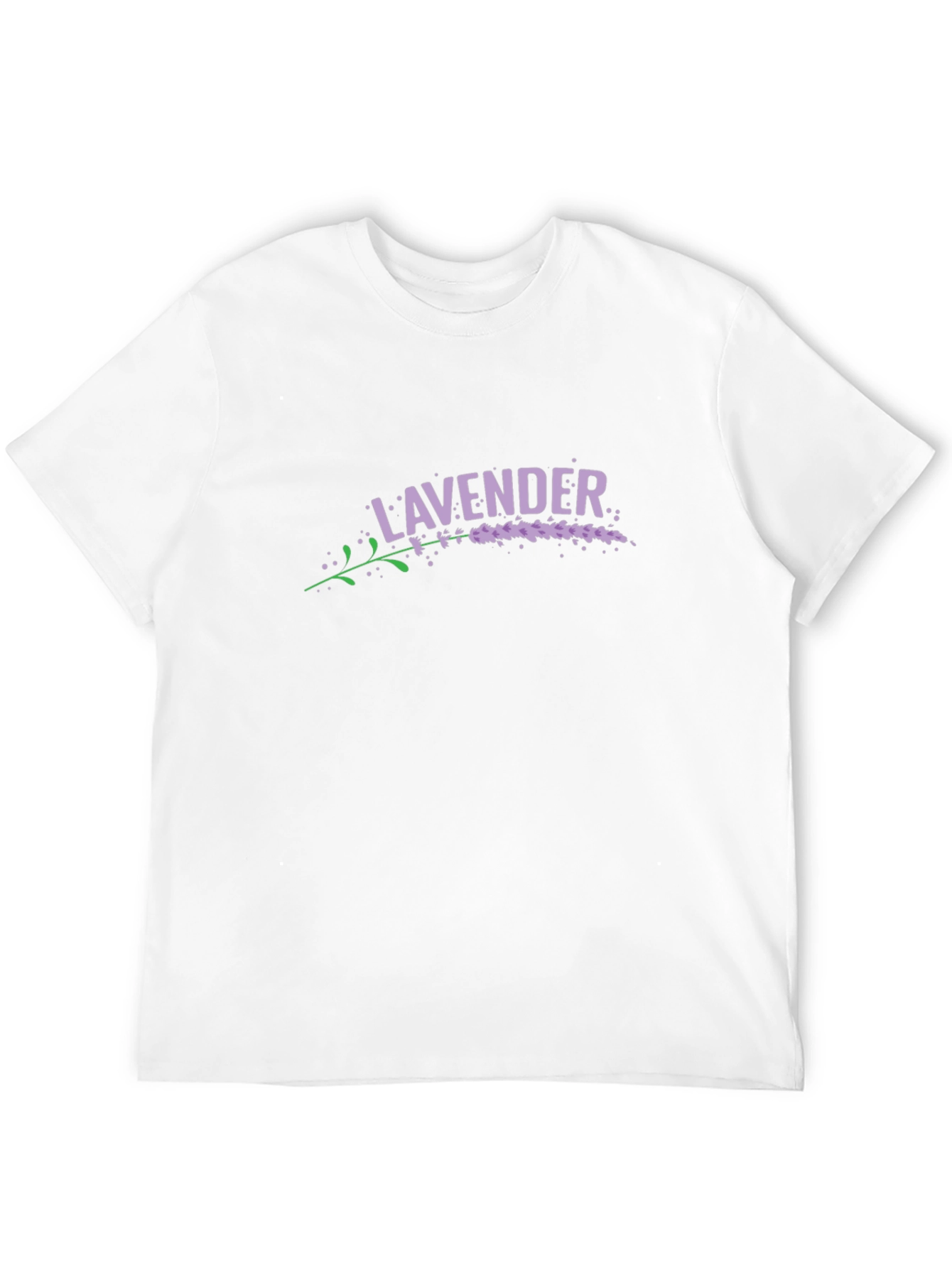 Lavender Graphic Print Crew Neck T-Shirt