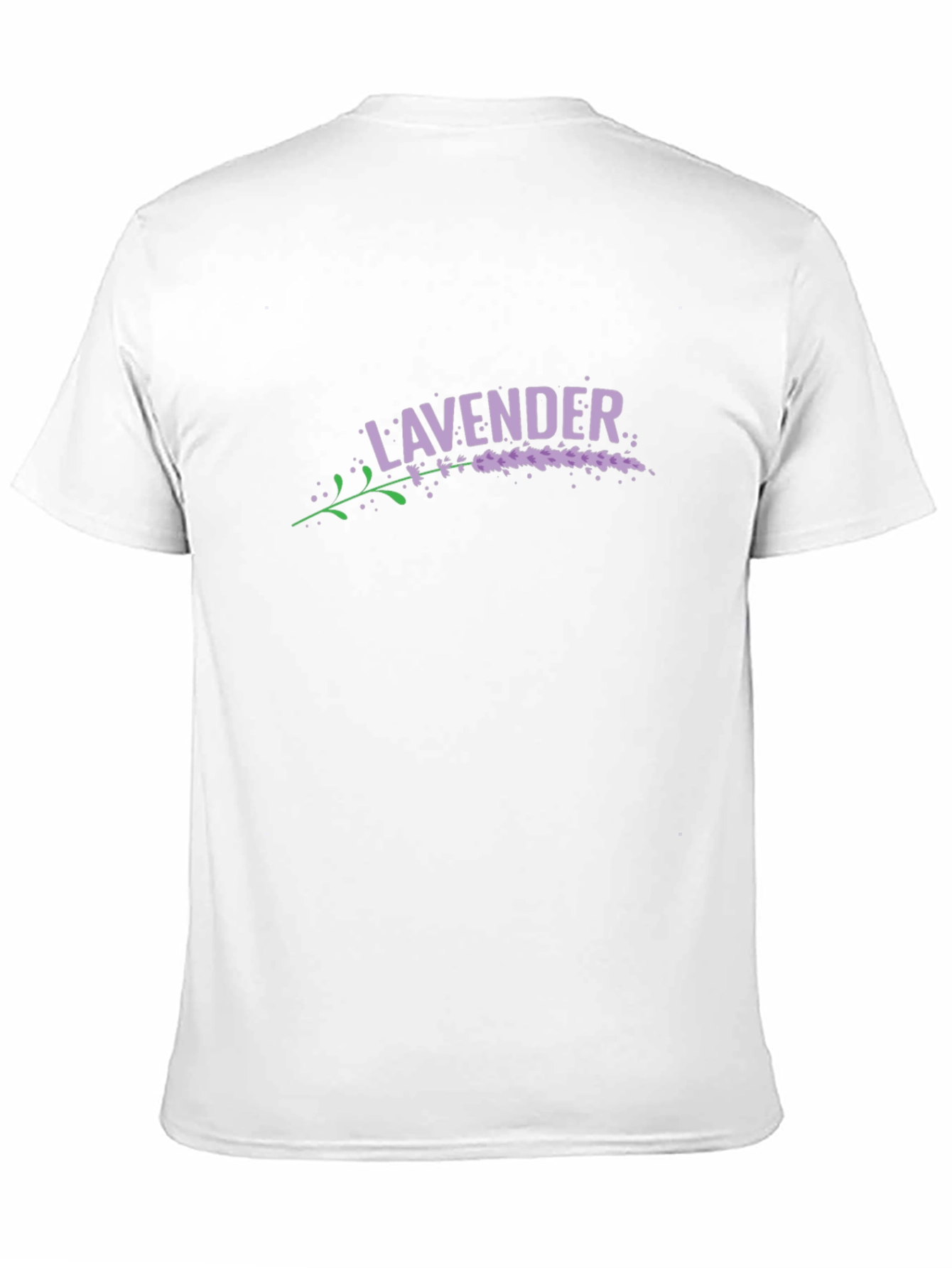 Lavender Graphic Print Crew Neck T-Shirt