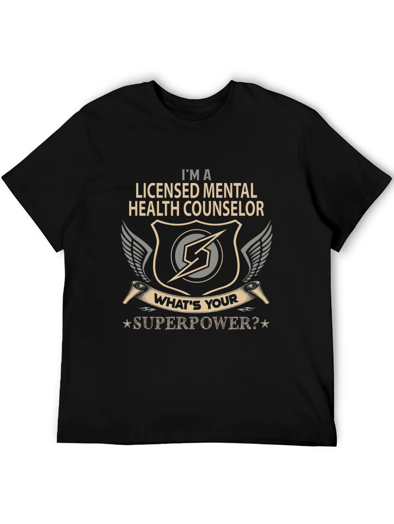 Mental Health Counselor Superpower Graphic T-Shirt