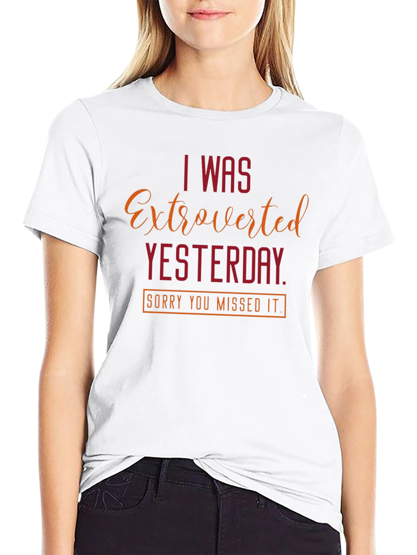 Extroverted Yesterday T-Shirt - Funny Introvert Tee