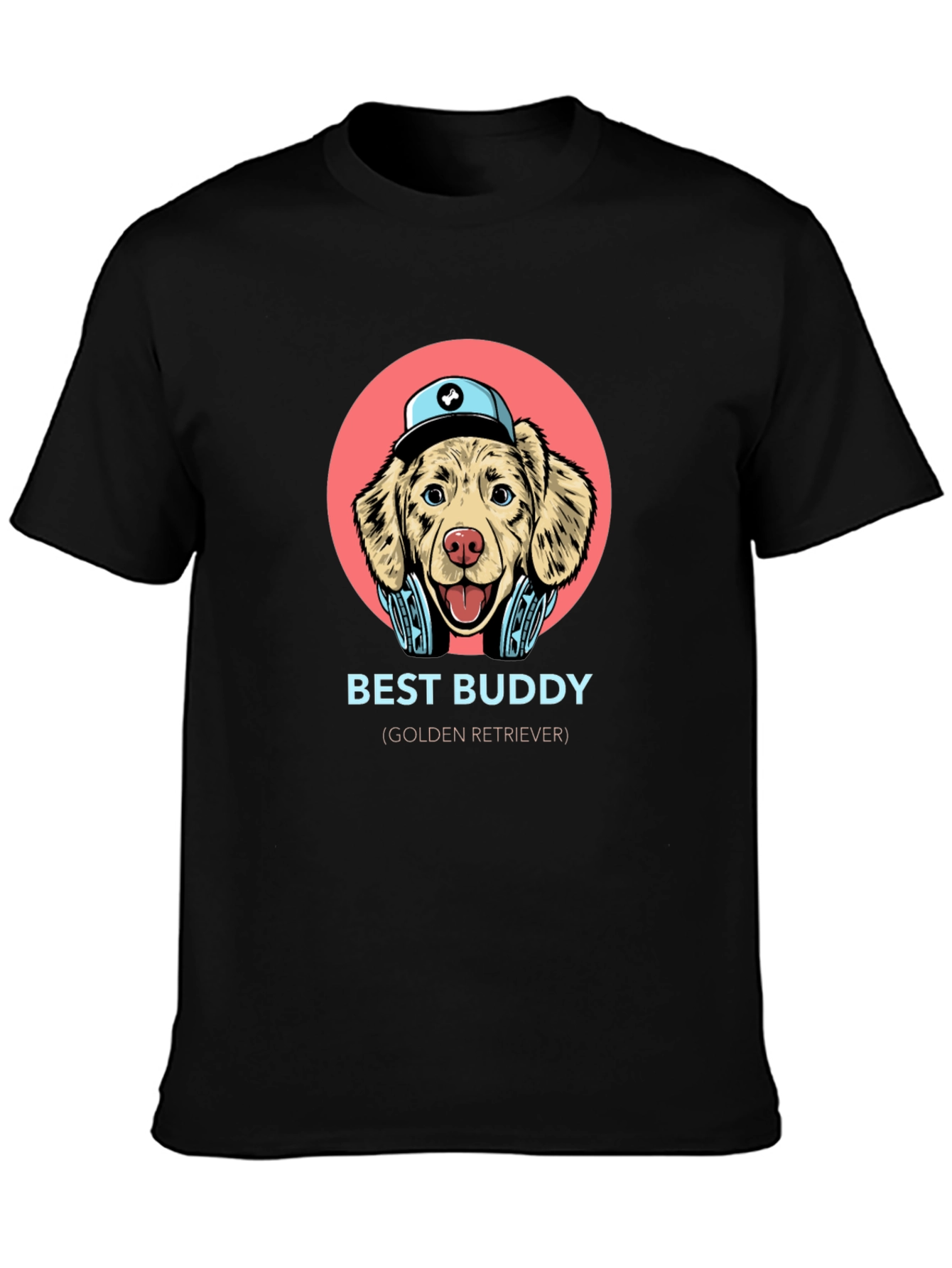 Best Buddy Golden Retriever Graphic T-Shirt