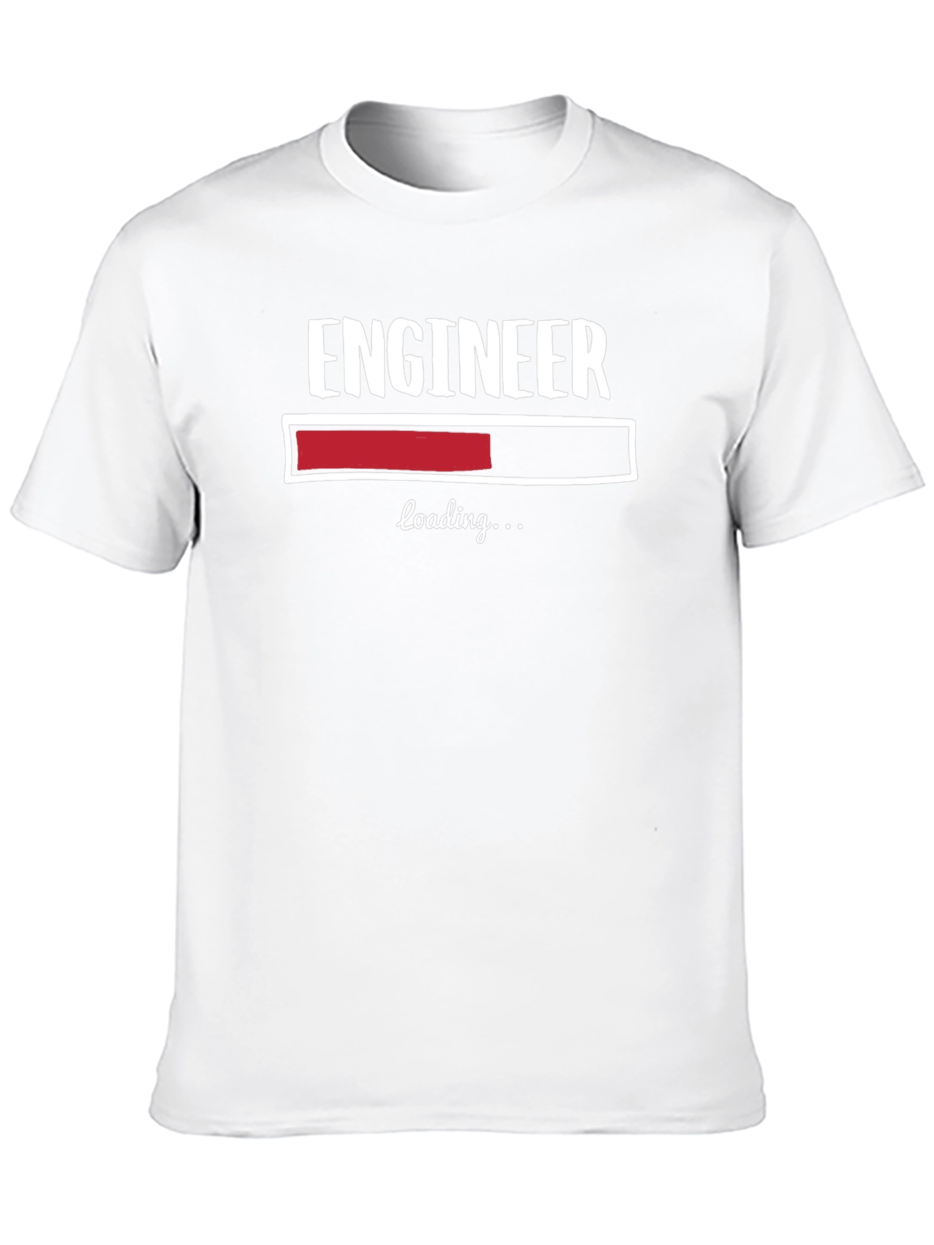 Engineer Loading Funny Graphic T-Shirt - Black