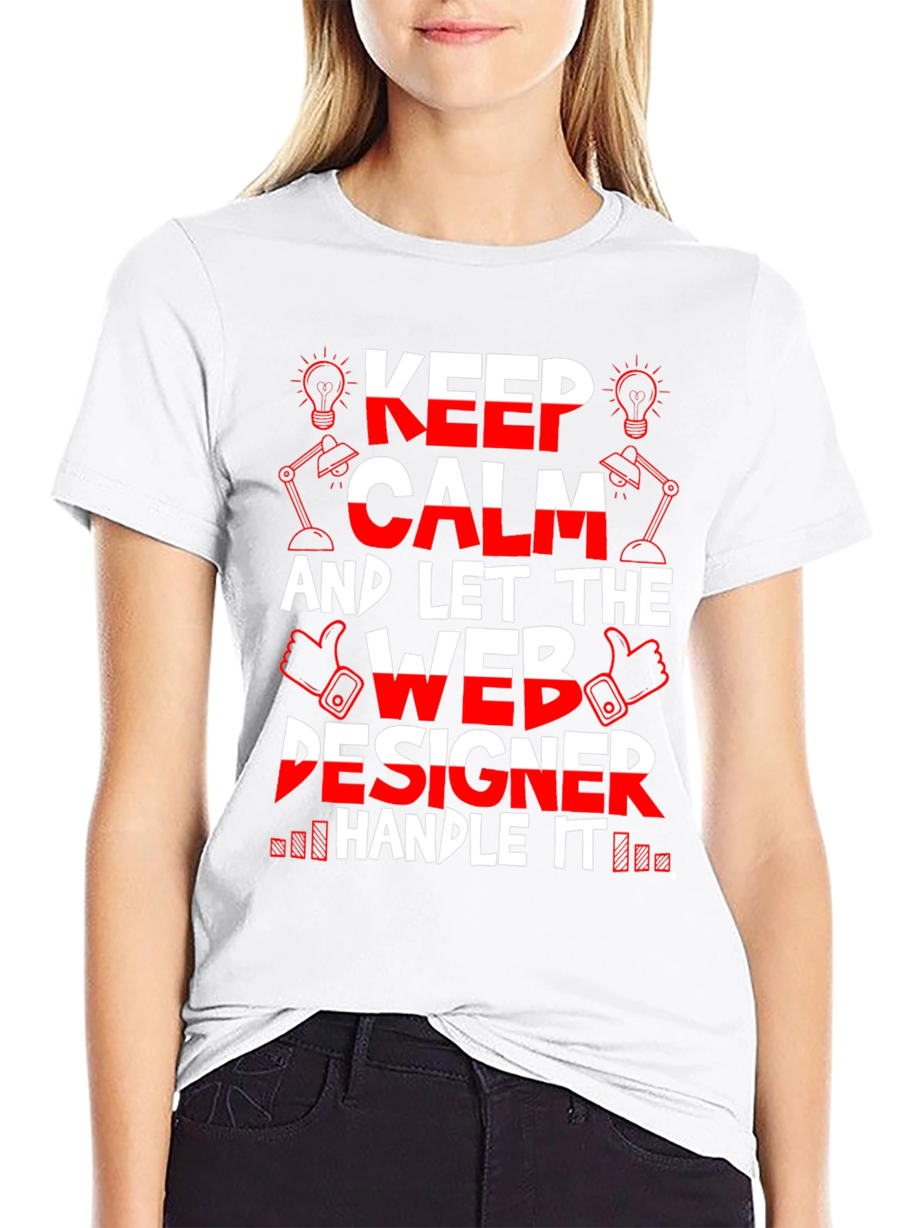 Keep Calm Web Designer T-Shirt - Funny Job Tee