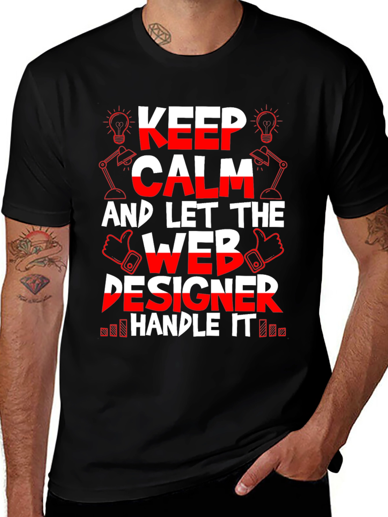 Keep Calm Web Designer T-Shirt - Funny Job Tee