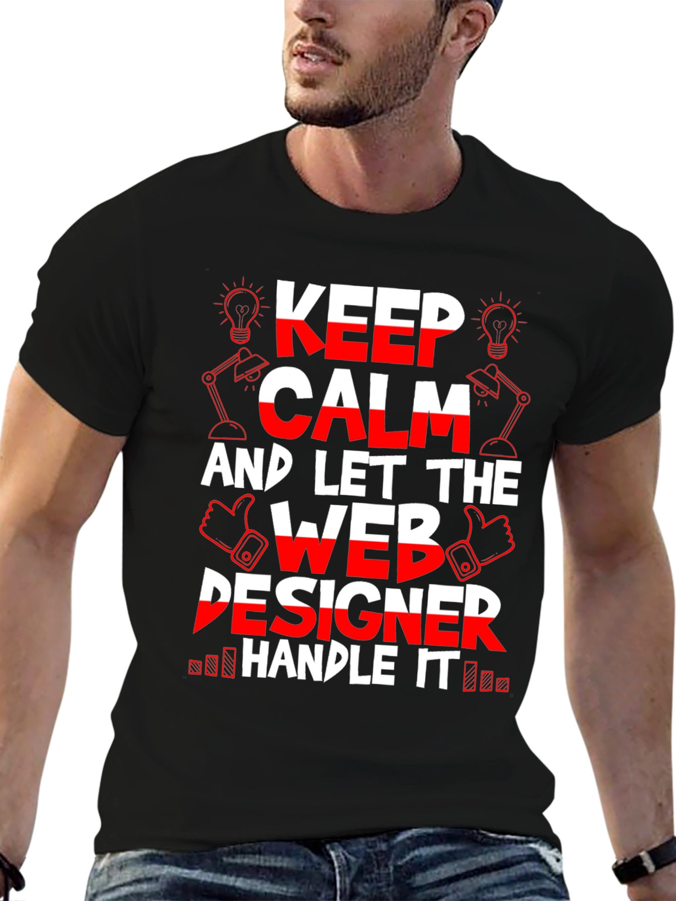 Keep Calm Web Designer T-Shirt - Funny Job Tee