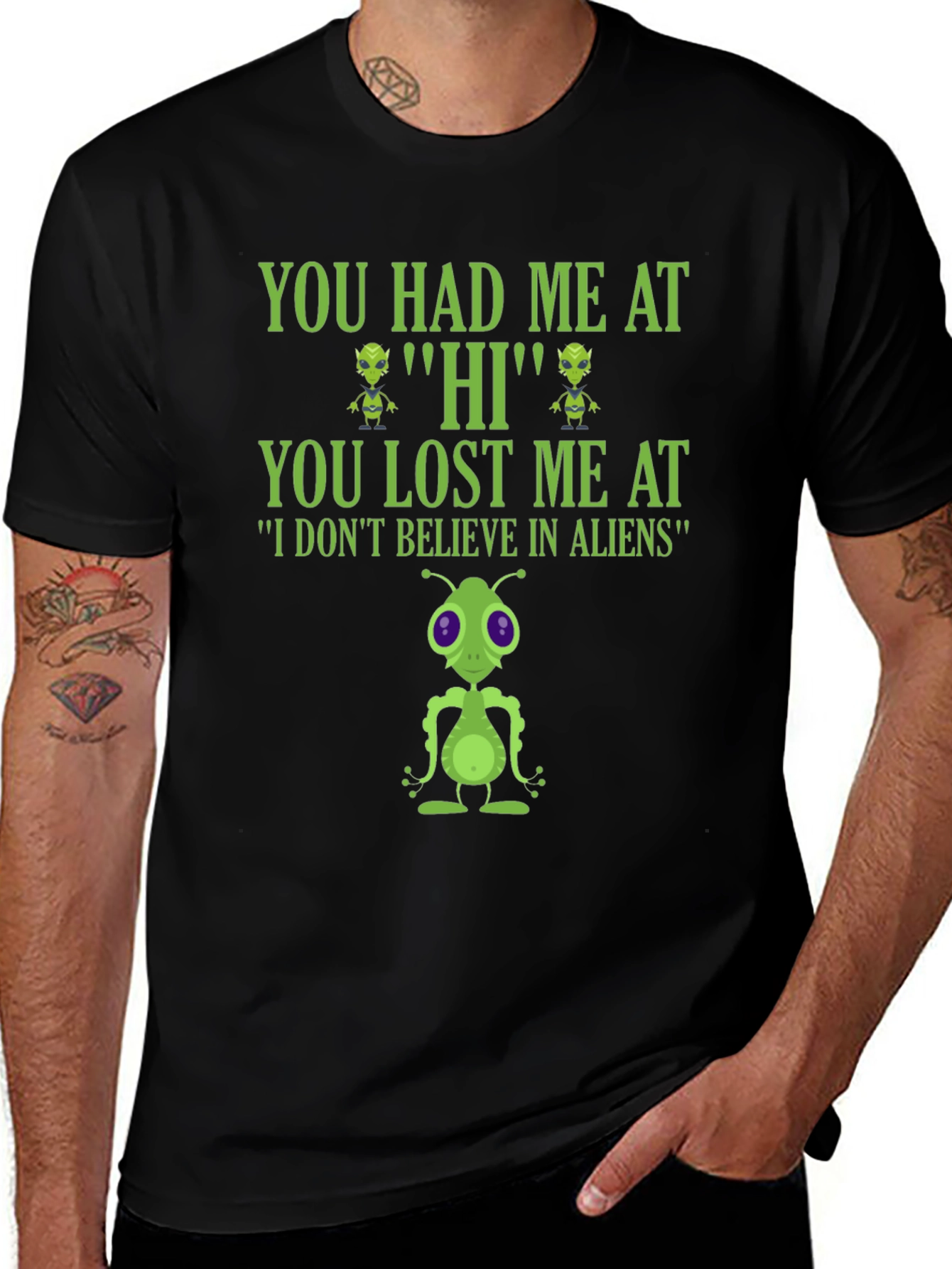 Alien Lover T-Shirt - You Had Me At Hi!