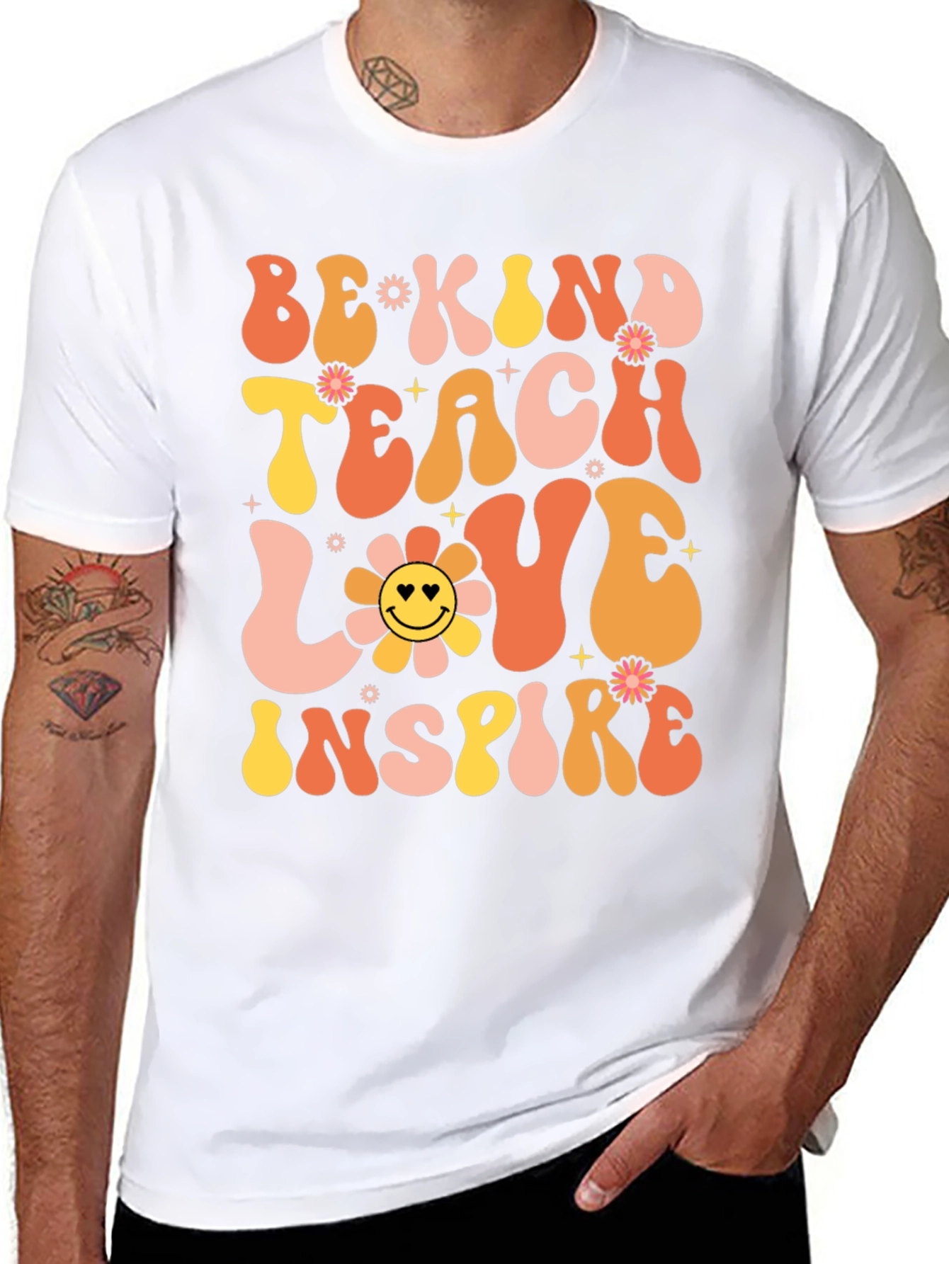 Be Kind Teacher Retro Graphic Tee