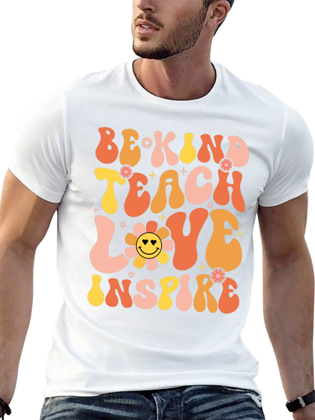 Be Kind Teacher Retro Graphic Tee