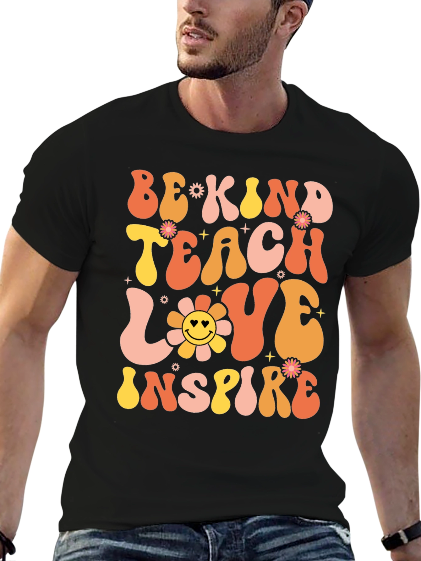 Be Kind Teacher Retro Graphic Tee