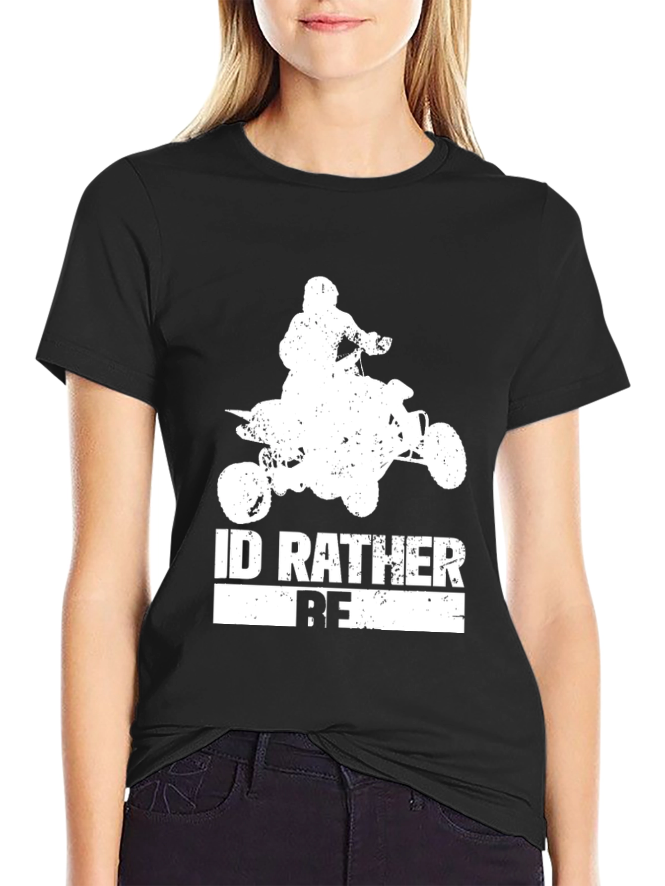 ID Rather Be Four Wheeling T-Shirt - Black