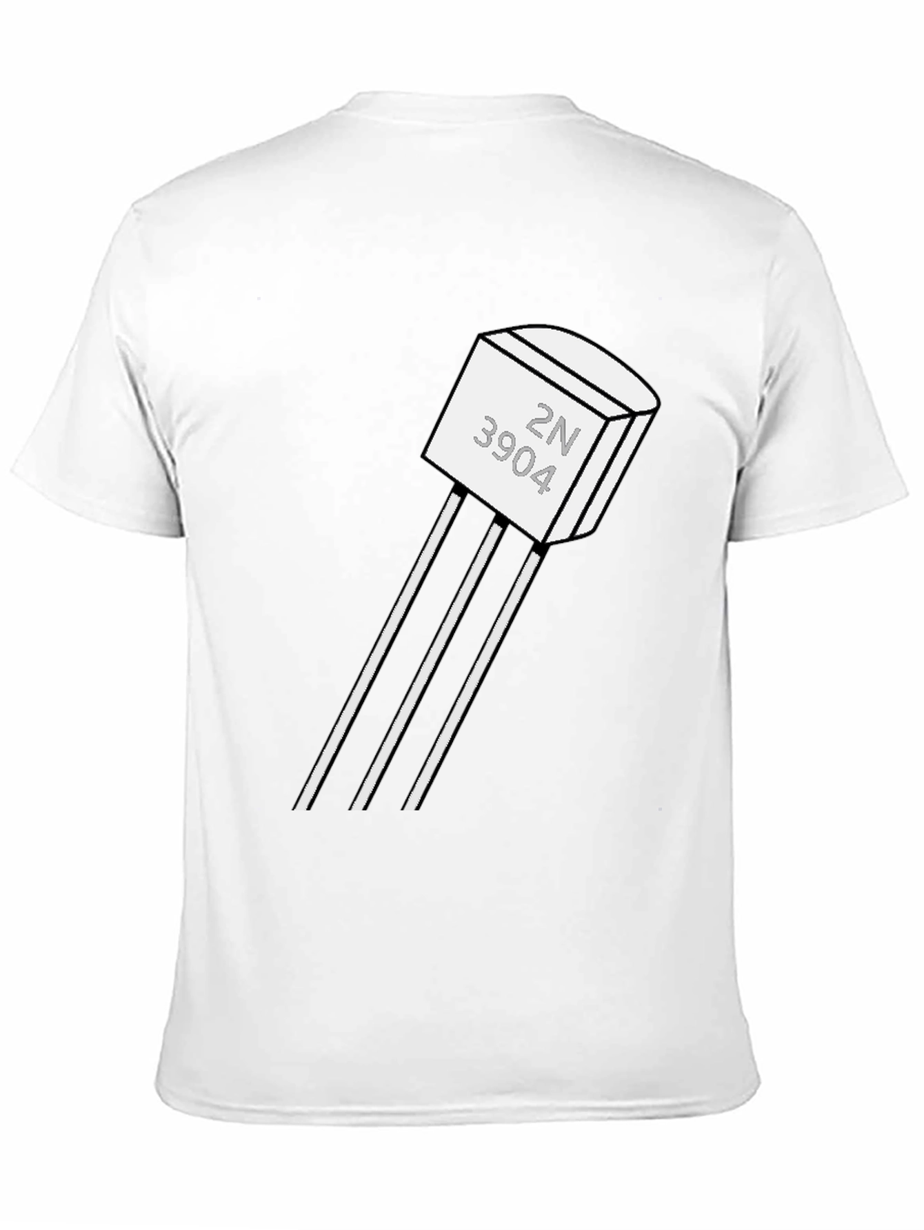 2N3904 Transistor Black T-Shirt - Geeky Tech Tee