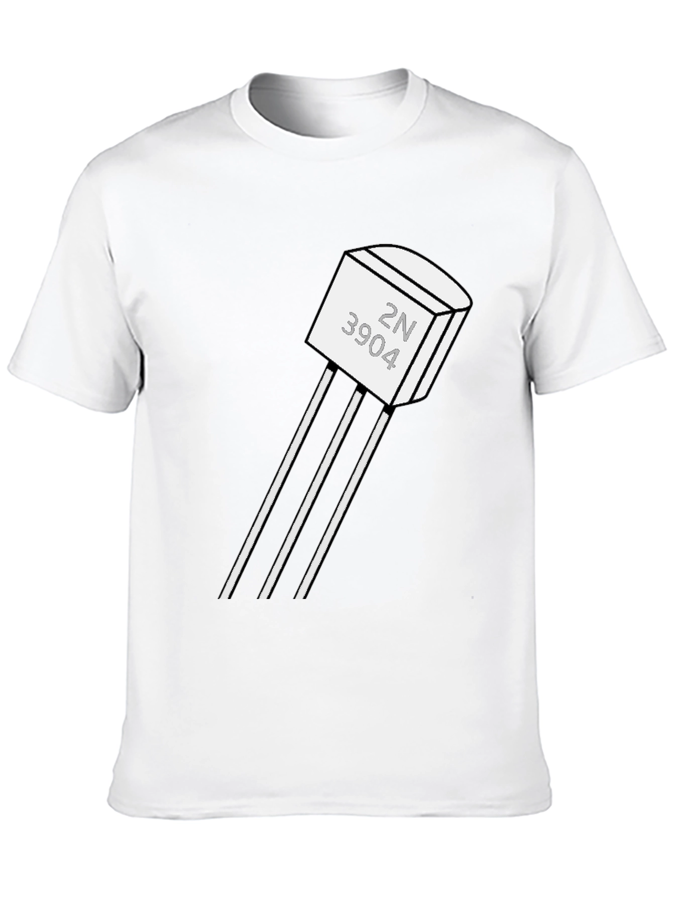2N3904 Transistor Black T-Shirt - Geeky Tech Tee