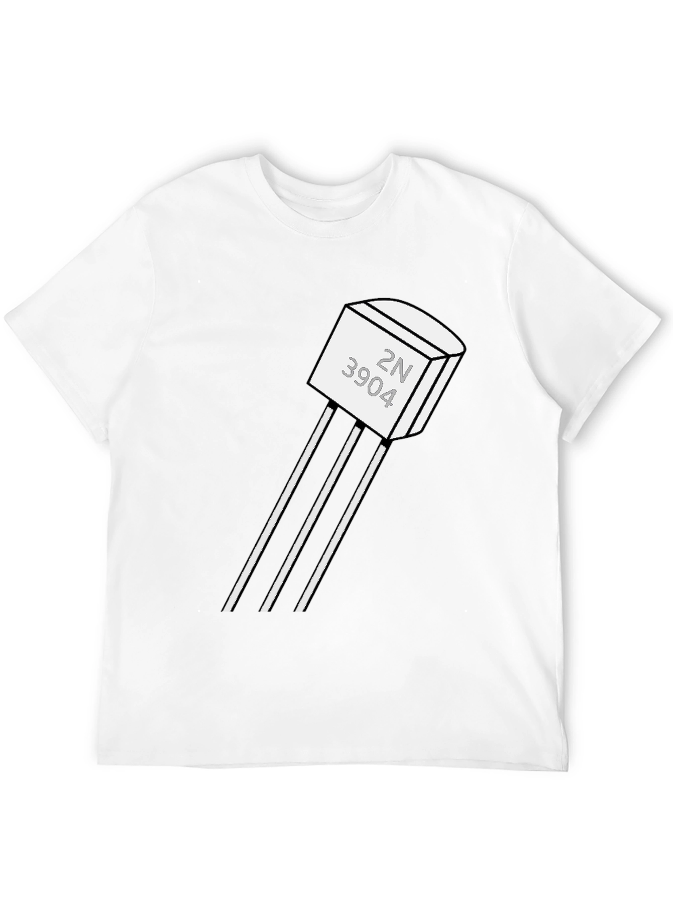 2N3904 Transistor Black T-Shirt - Geeky Tech Tee