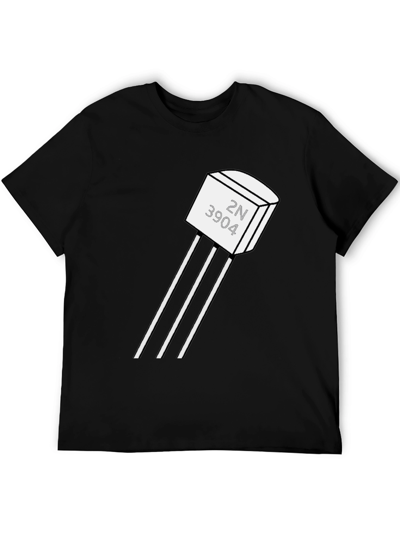 2N3904 Transistor Black T-Shirt - Geeky Tech Tee