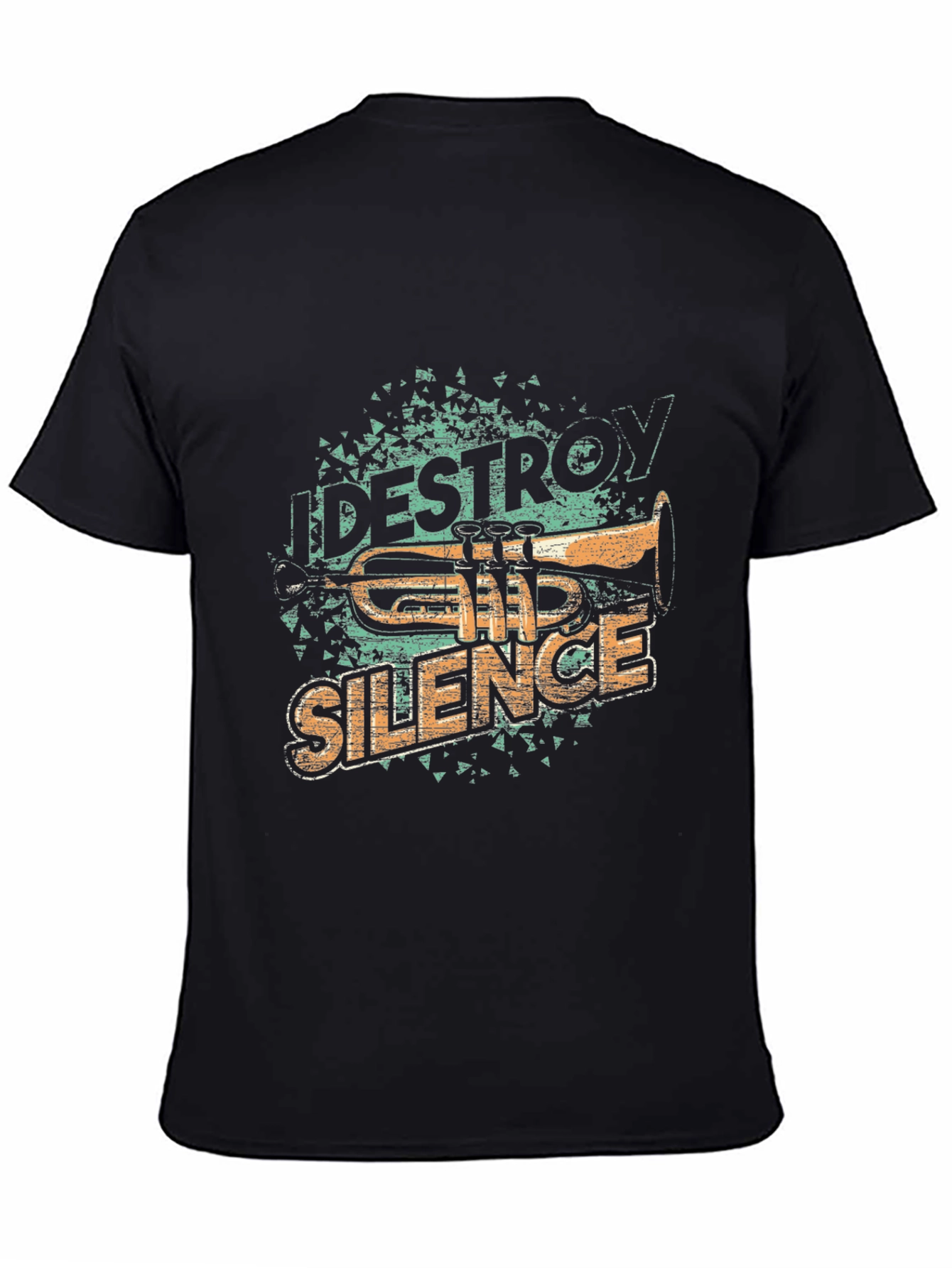 Destroy Silence Trumpet T-Shirt Music Lover Tee