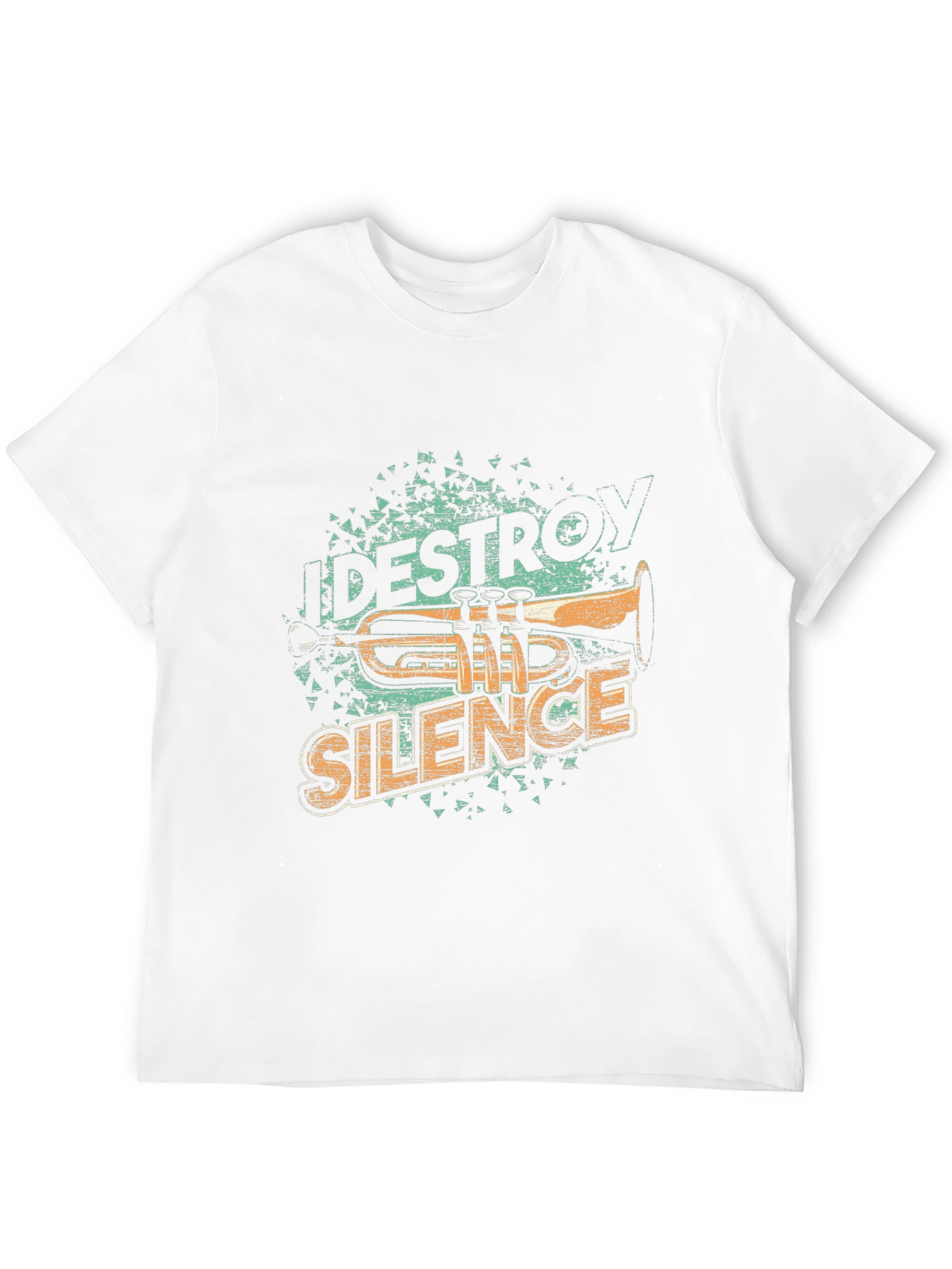 Destroy Silence Trumpet T-Shirt Music Lover Tee