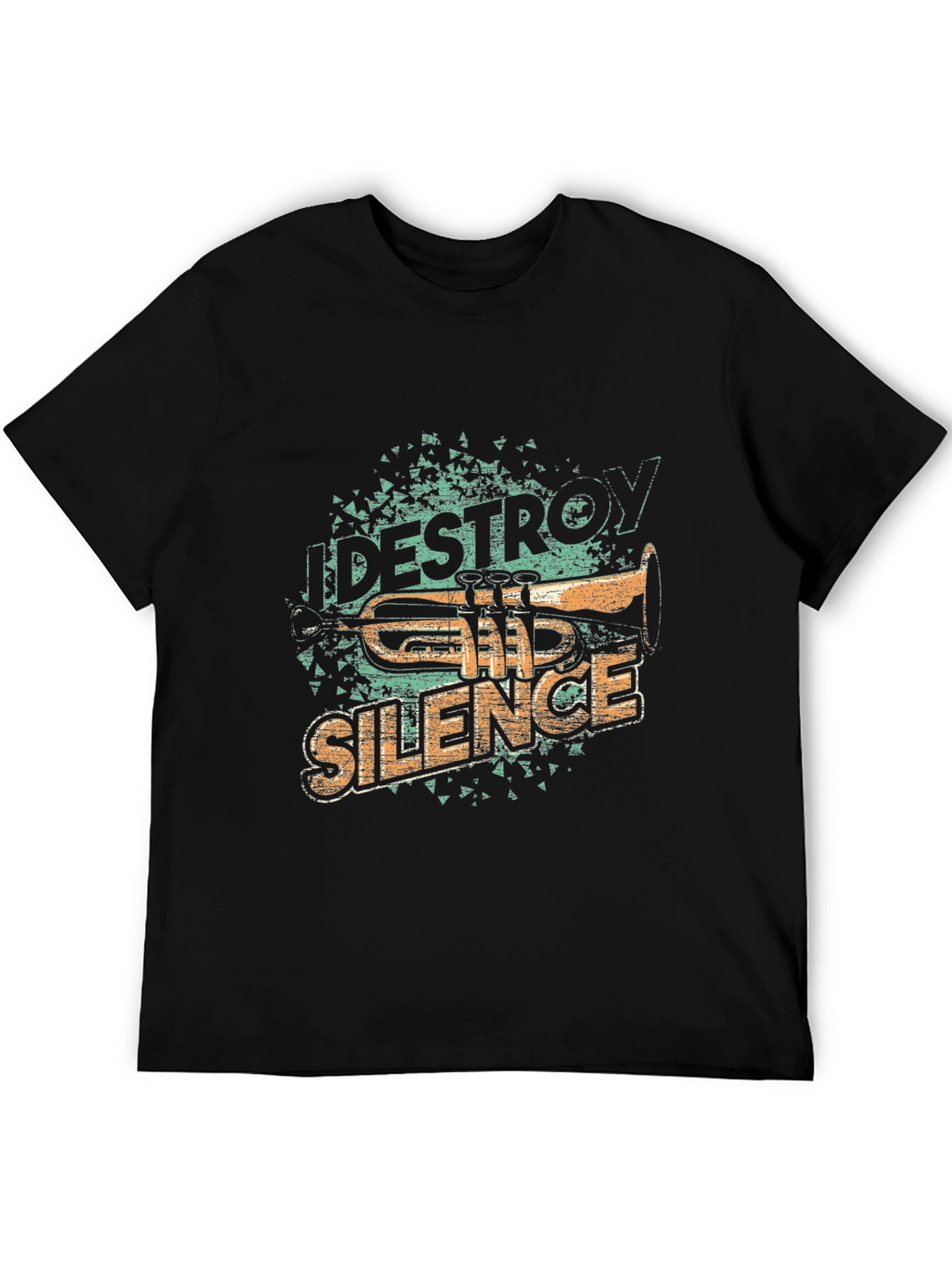 Destroy Silence Trumpet T-Shirt Music Lover Tee