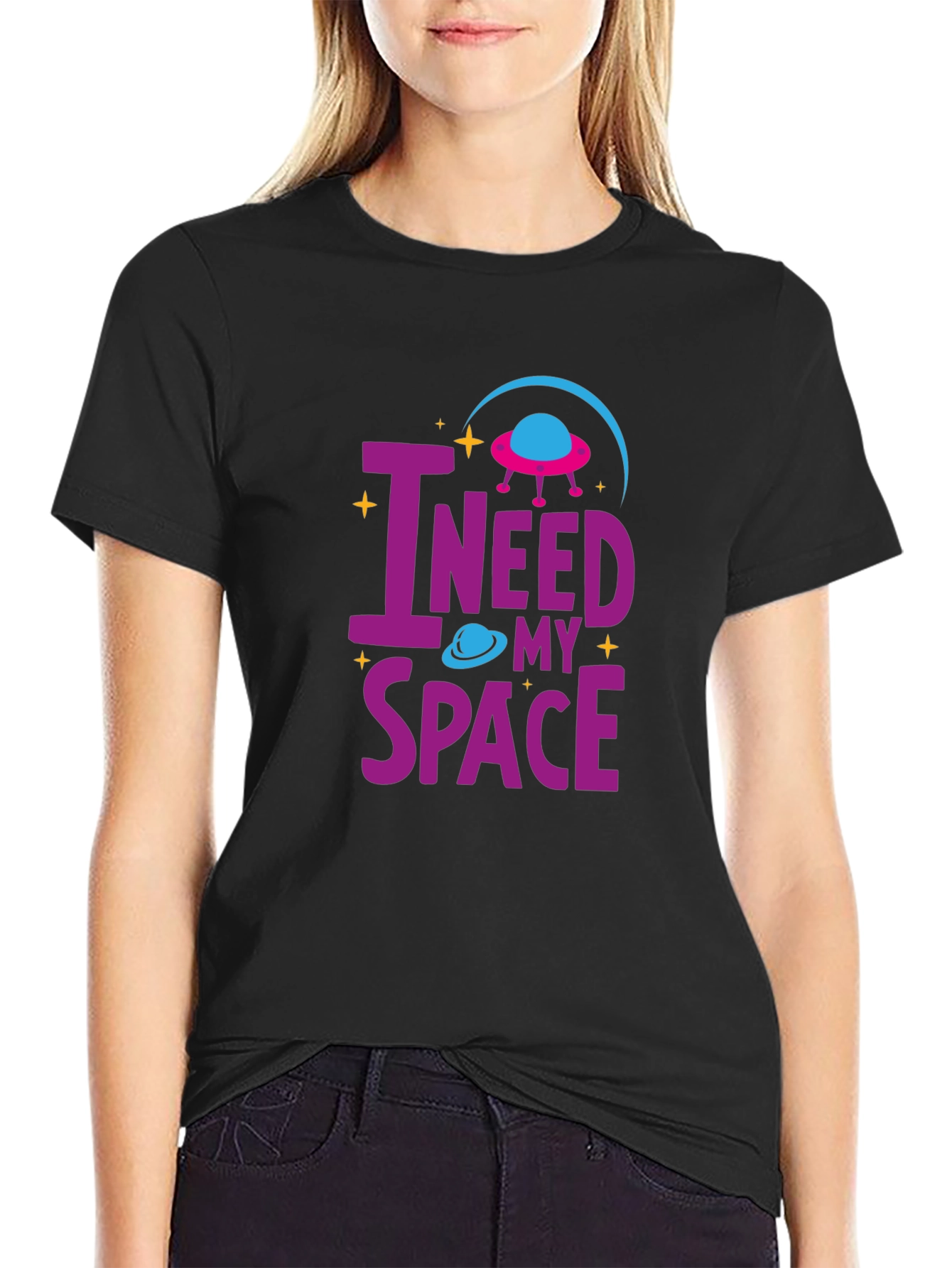 I Need My Space T-Shirt Alien UFO Design