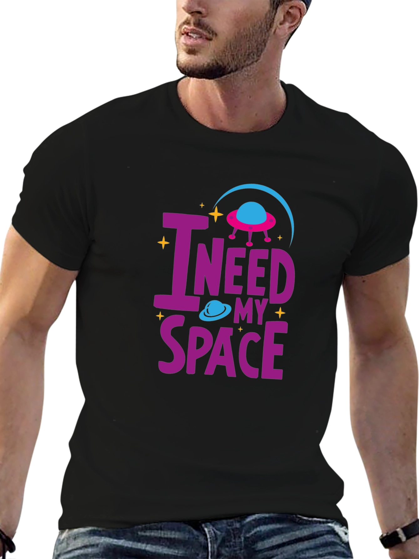 I Need My Space T-Shirt Alien UFO Design