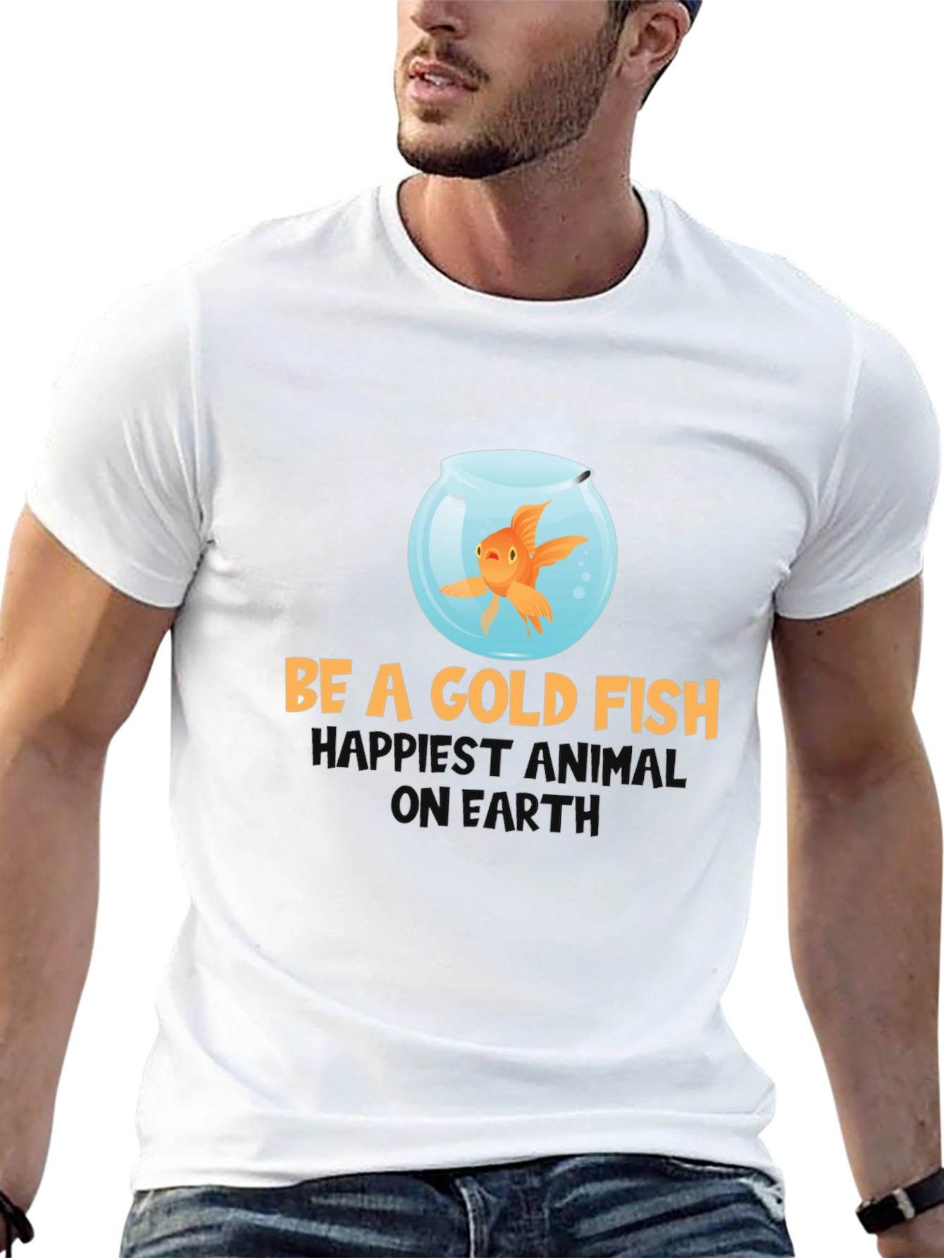Be A Goldfish T-Shirt - Funny Optimism Tee