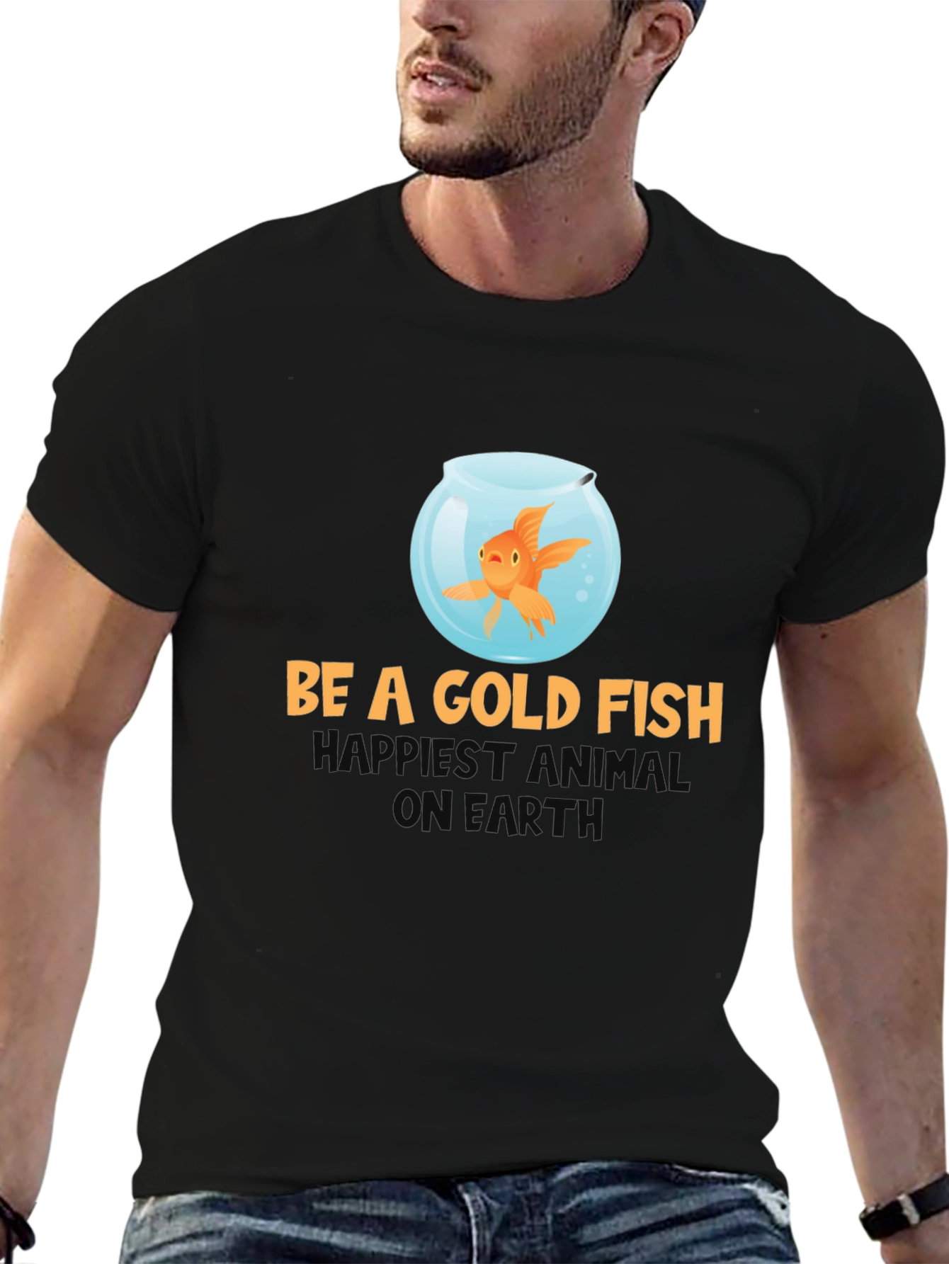 Be A Goldfish T-Shirt - Funny Optimism Tee