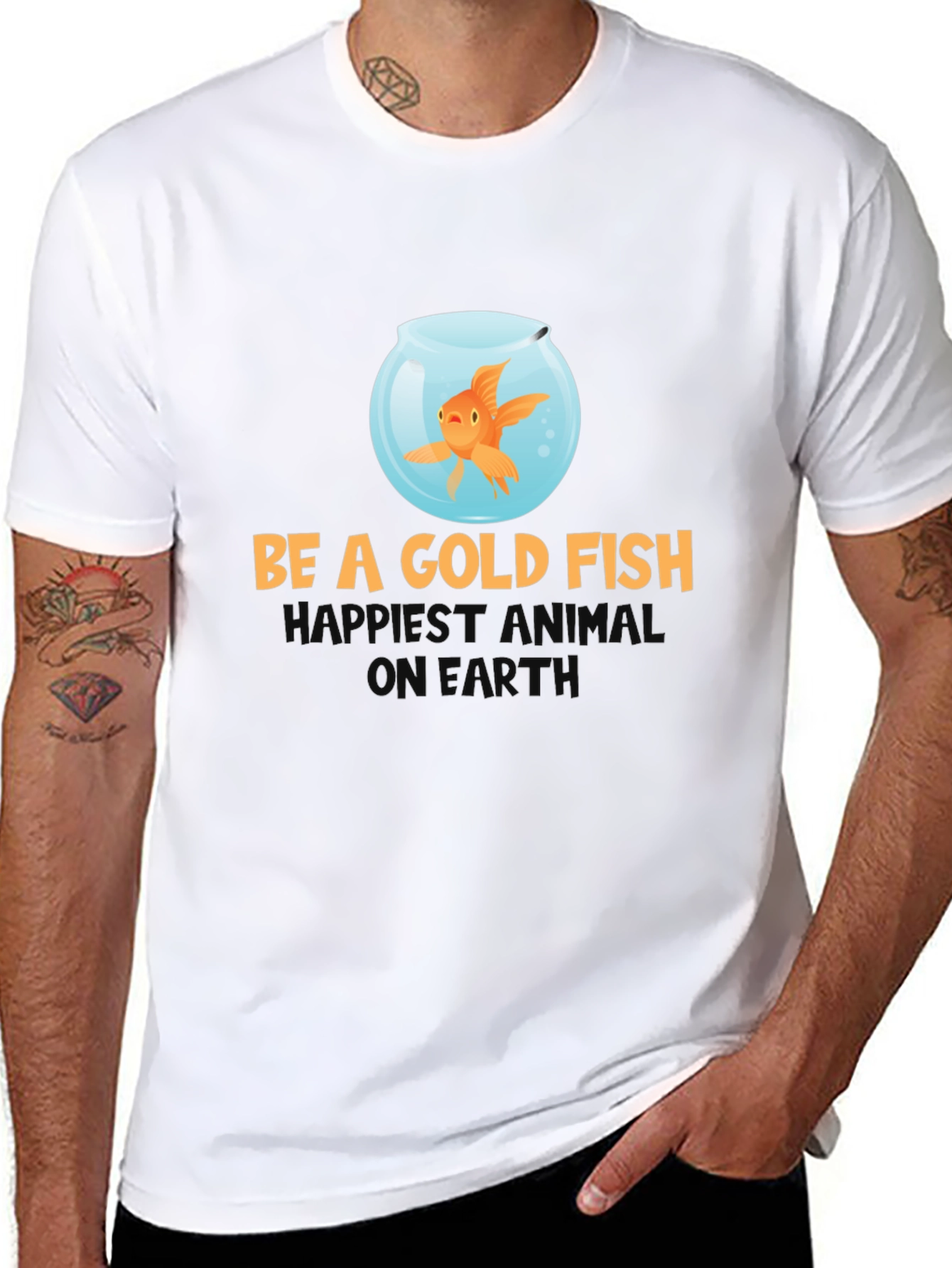 Be A Goldfish T-Shirt - Funny Optimism Tee