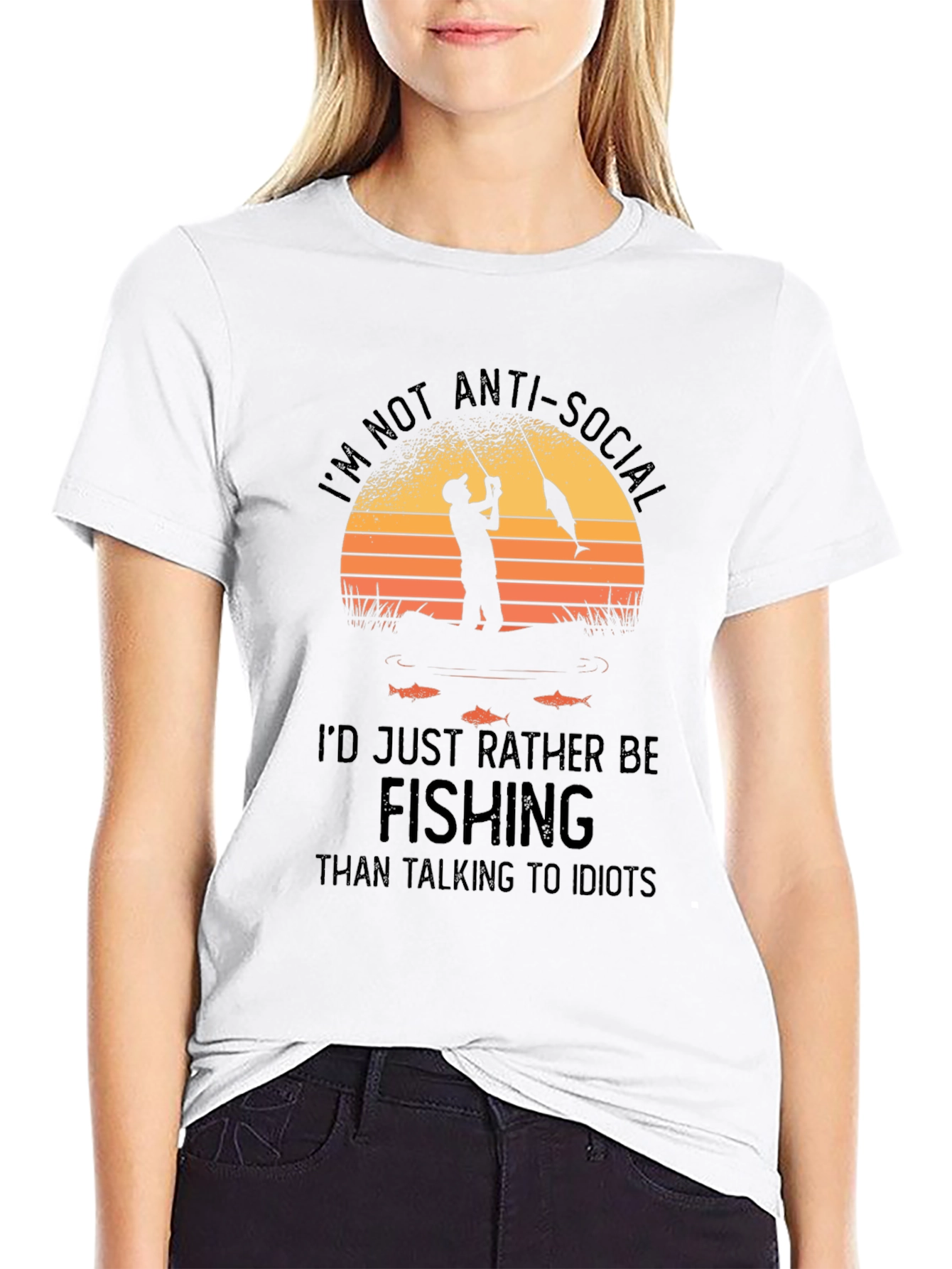 Anti-Social Fishing T-Shirt - Angler Humor Tee