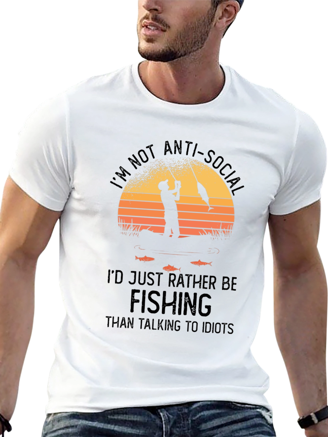 Anti-Social Fishing T-Shirt - Angler Humor Tee