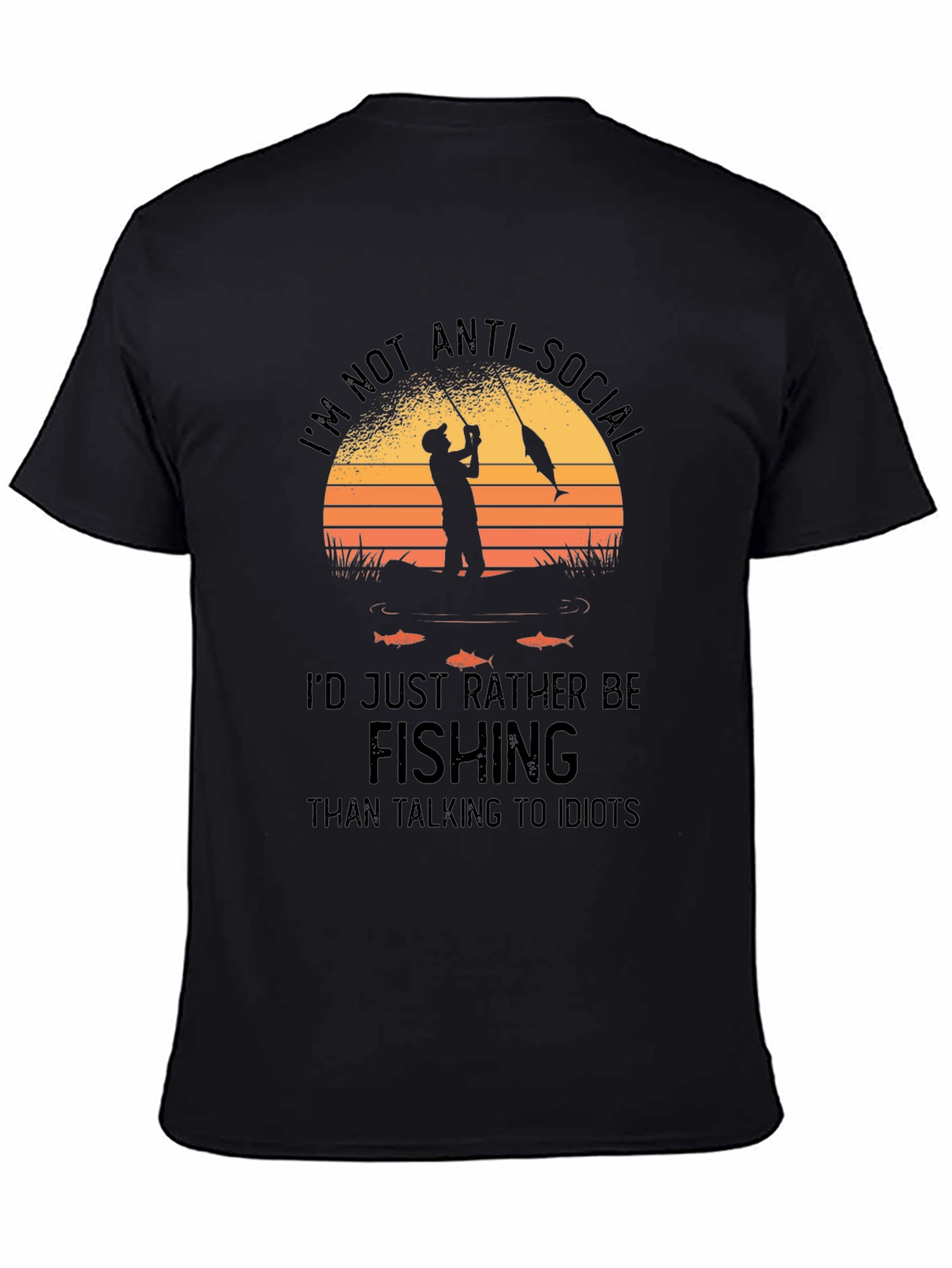 Anti-Social Fishing T-Shirt - Angler Humor Tee